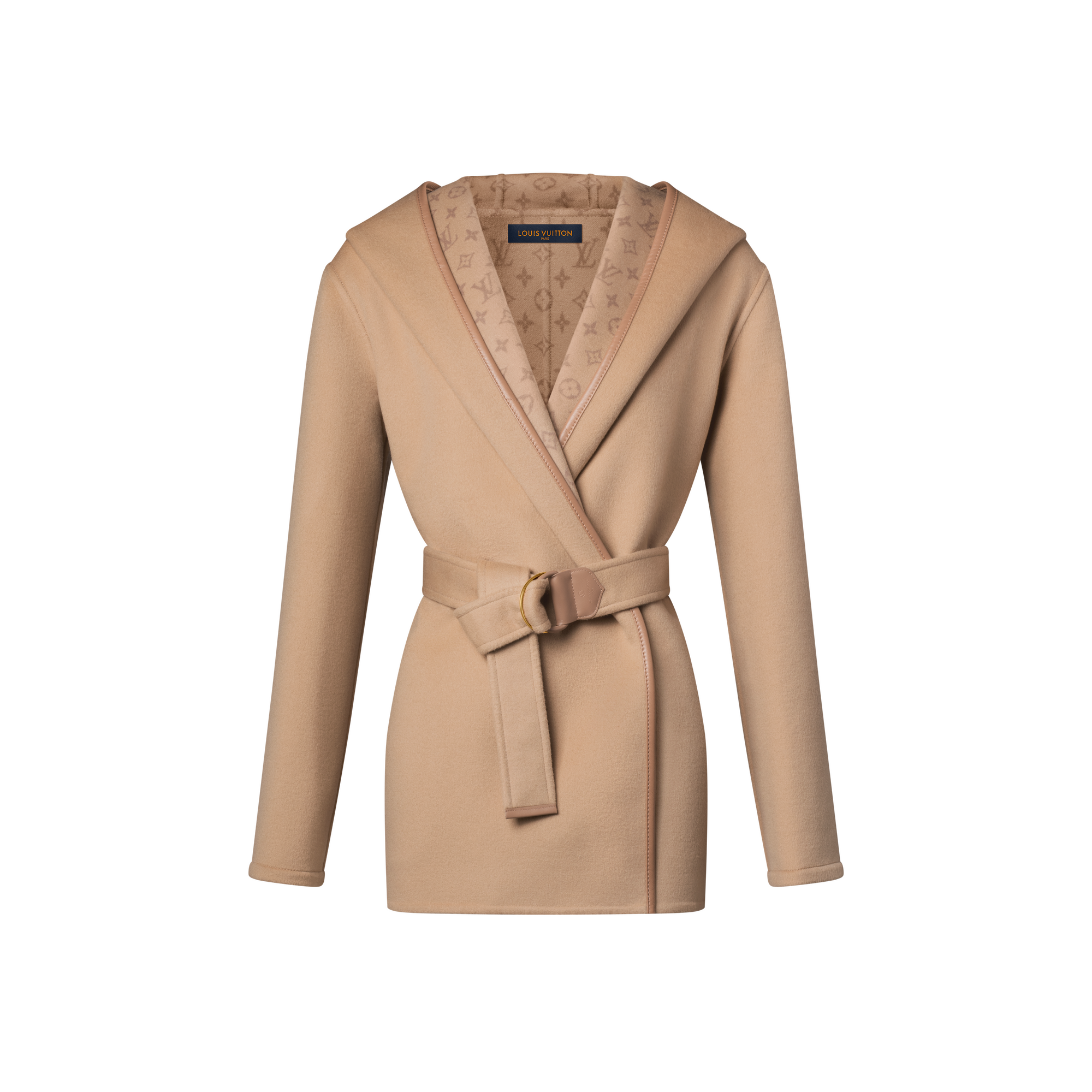 Chaquetón corto con cinturón  Mujer Prêt-à-Porter Abrigos y chaquetas | LOUIS VUITTON (Zoom de producto)