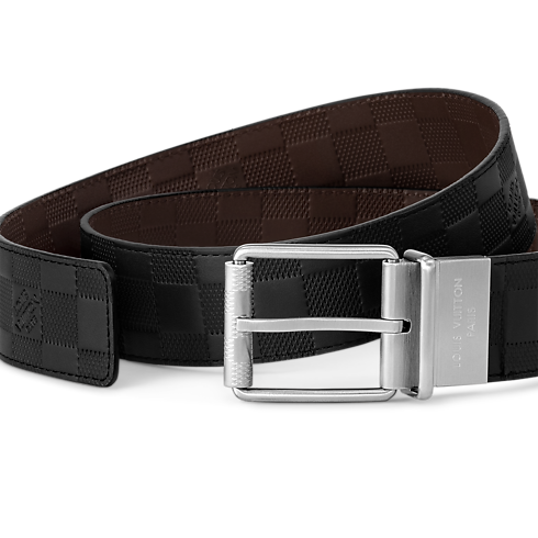 Cinturón Damier Reversible 40MM Piel Damier Infini Hombre Accesorios Cinturones | LOUIS VUITTON (Zoom de producto)