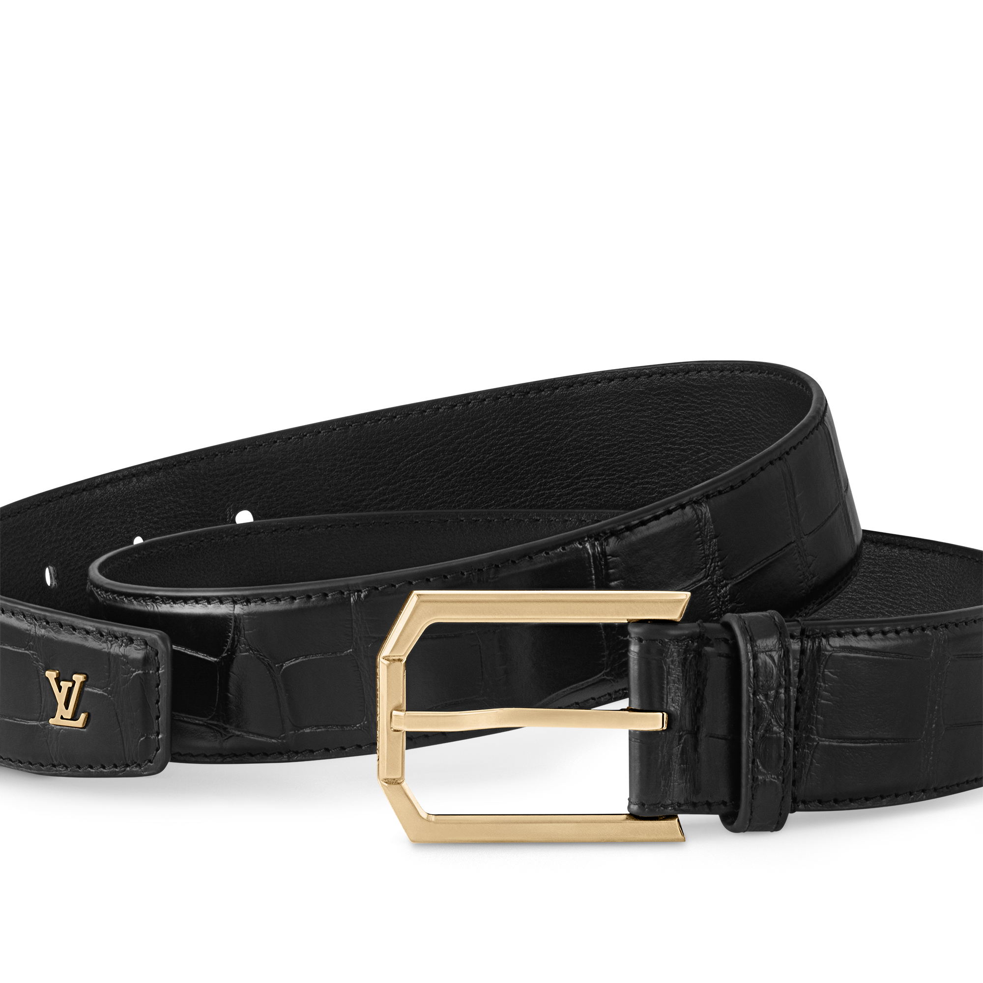 Cinturón Heritage de 3,5 cm Mate Crocodilien Hombre Accesorios Cinturones | LOUIS VUITTON (Zoom de producto)