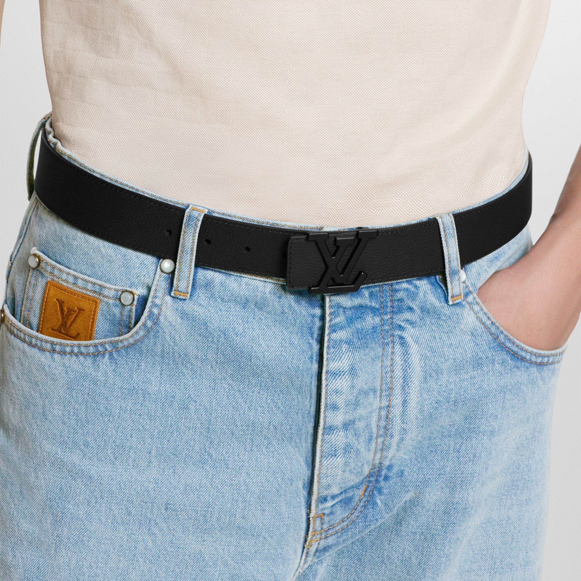 Cinturón LV Aerogram de 3,5 cm Otros pieles Hombre Accesorios Cinturones | LOUIS VUITTON (Zoom de producto)