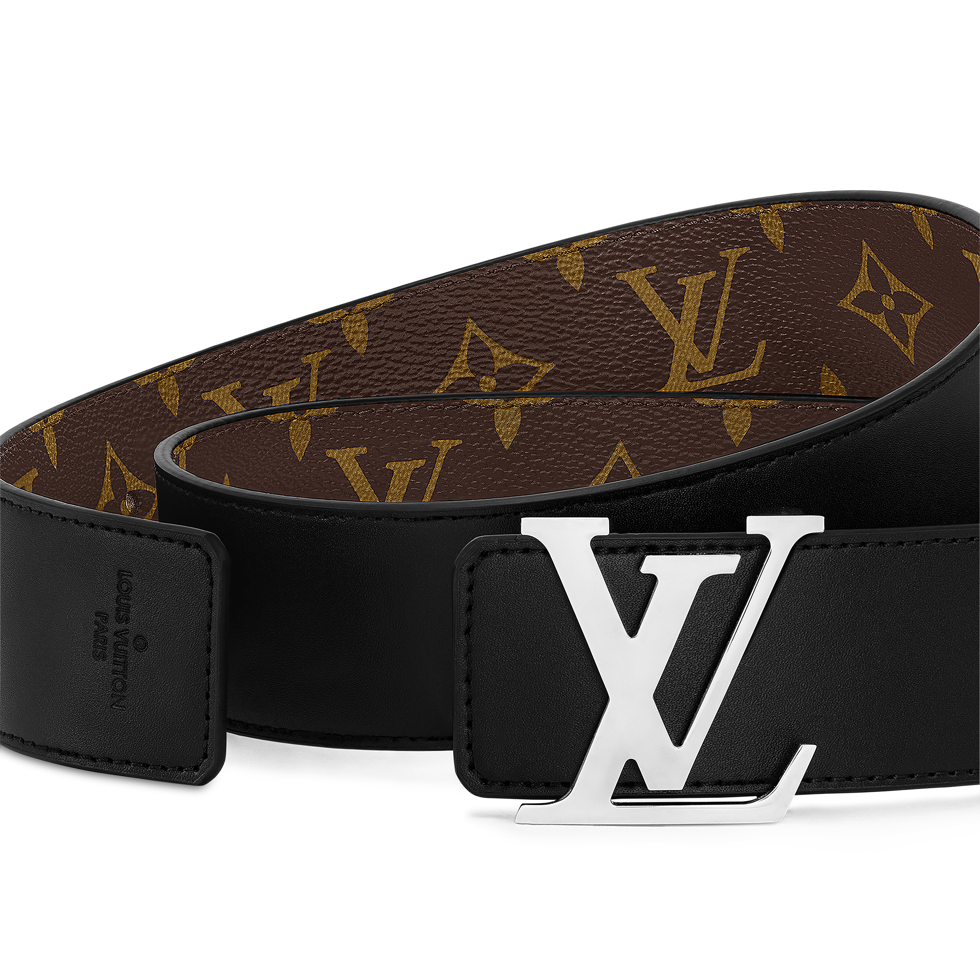 Cinturón Monogram reversible LV Initiales Lona Monogram Macassar Hombre Accesorios Cinturones | LOUIS VUITTON (Zoom de producto)