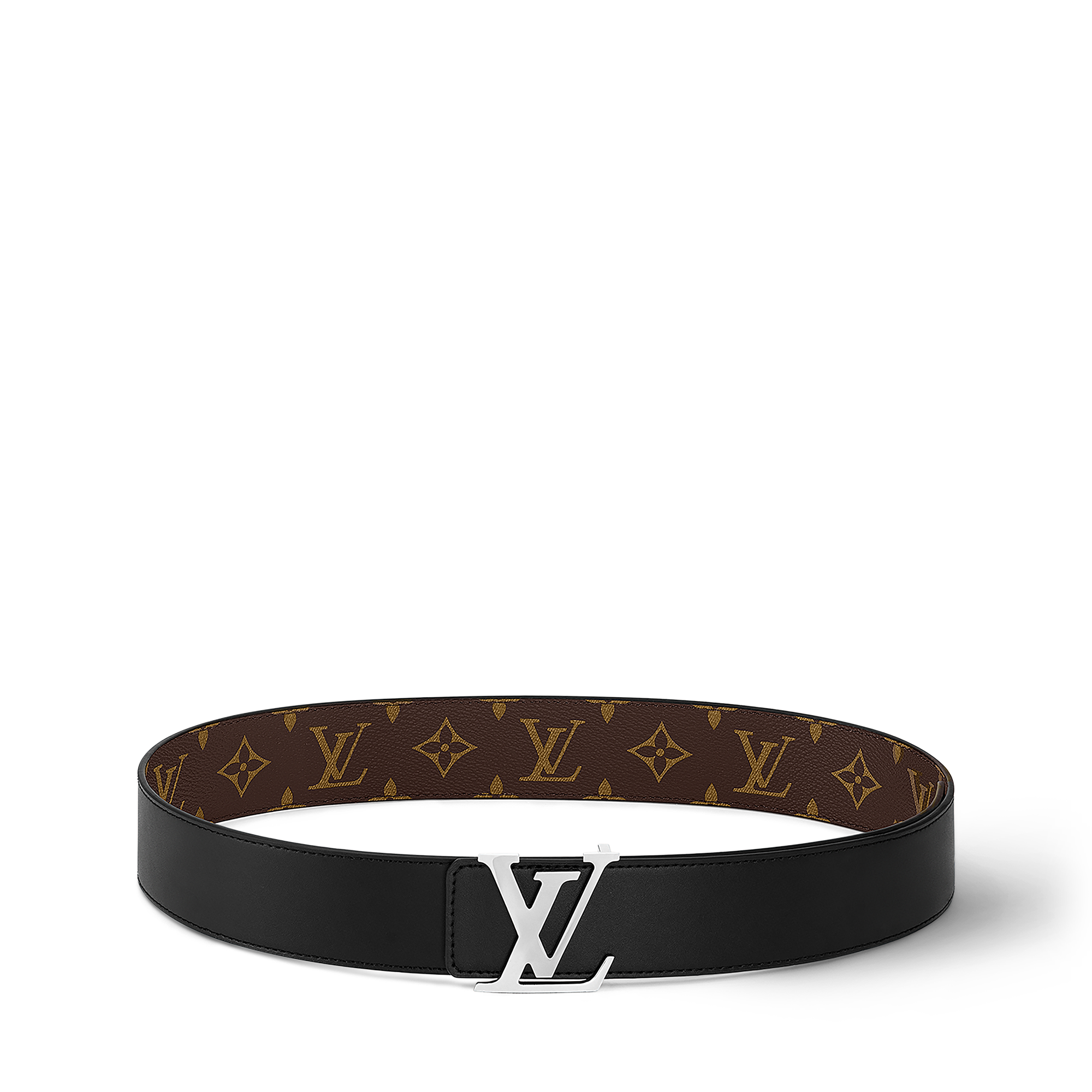 Cinturón Monogram reversible LV Initiales Lona Monogram Macassar Hombre Accesorios Cinturones | LOUIS VUITTON (Zoom de producto)