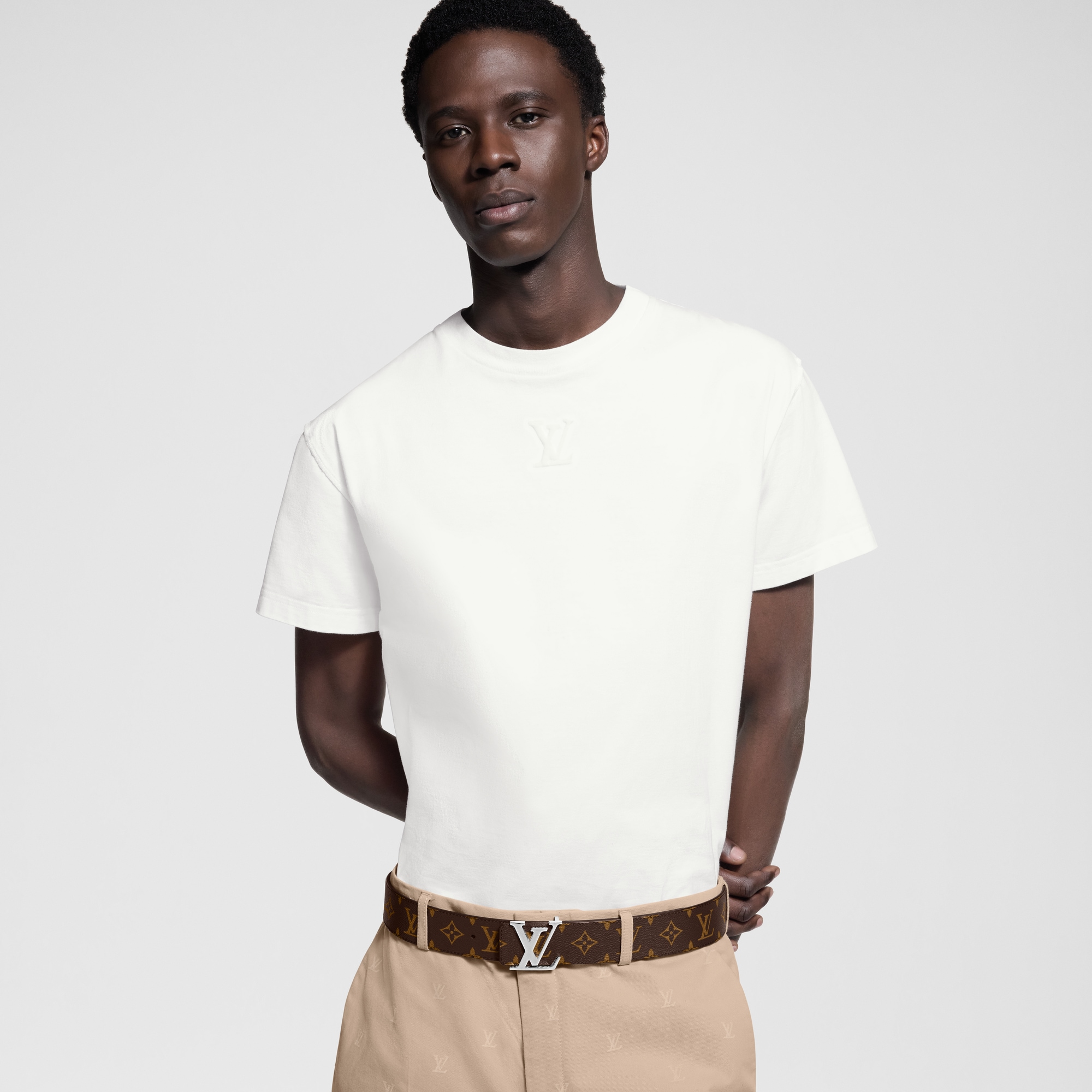 Cinturón Monogram reversible LV Initiales Lona Monogram Macassar Hombre Accesorios Cinturones | LOUIS VUITTON (Zoom de producto)