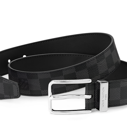 Cinturón Pont Neuf de 3,5 cm Lona Damier Graphite Hombre Accesorios Cinturones | LOUIS VUITTON (Zoom de producto)