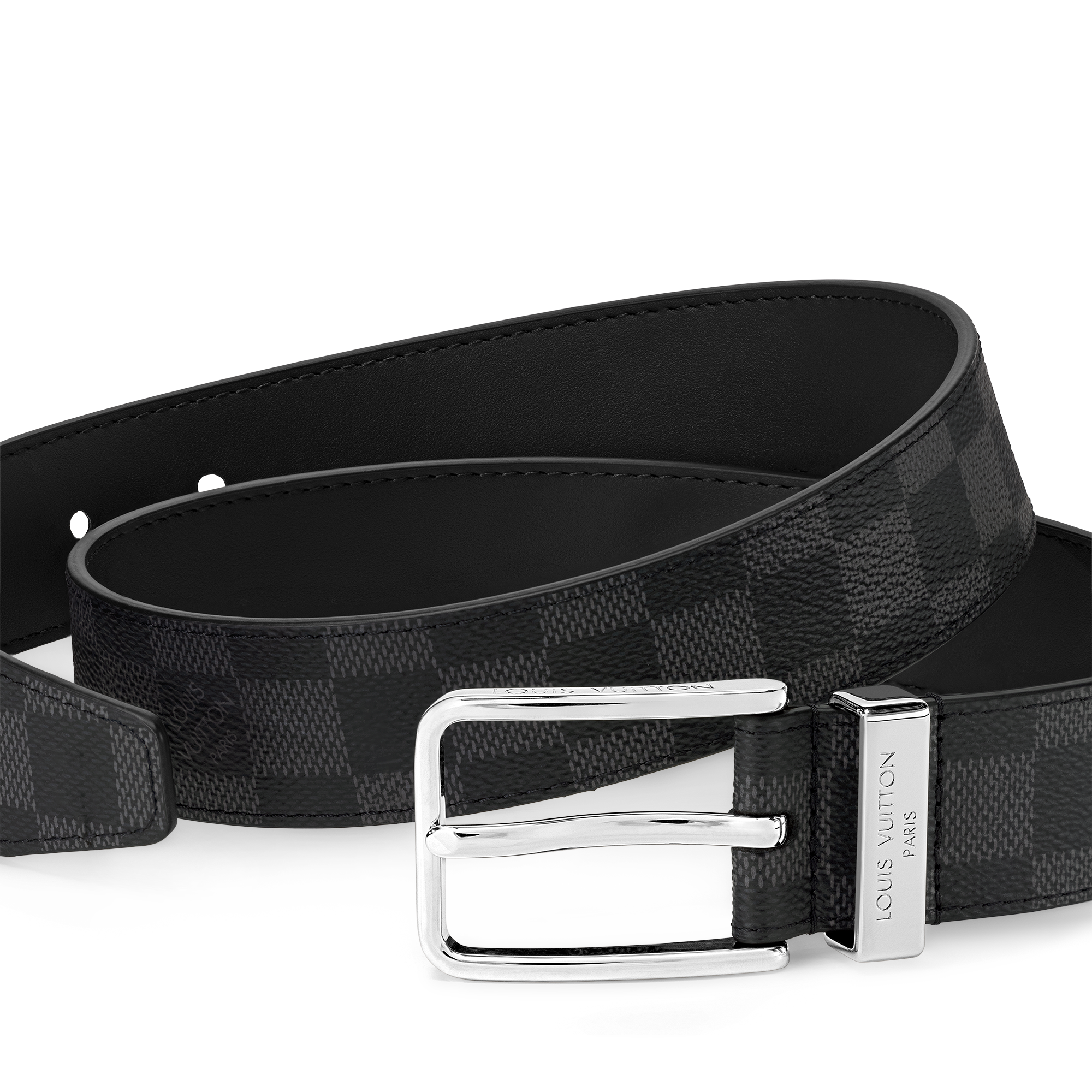 Cinturón Pont Neuf de 3,5 cm Lona Damier Graphite Hombre Accesorios Cinturones | LOUIS VUITTON (Zoom de producto)