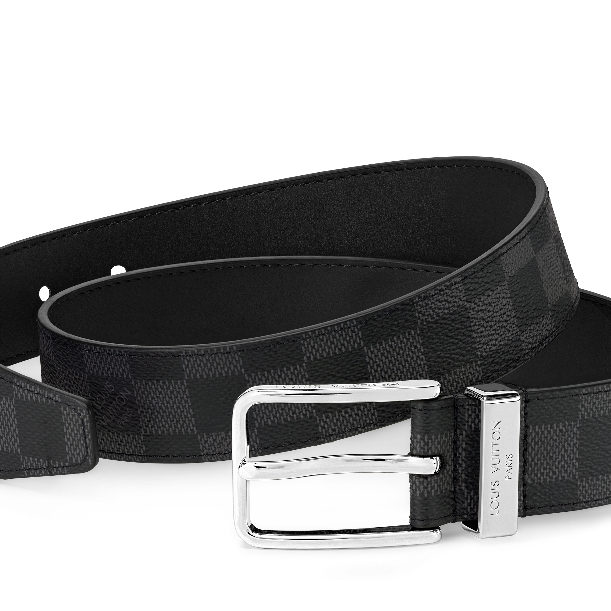 Cinturón Pont Neuf de 3,5 cm Lona Damier Graphite Hombre Accesorios Cinturones | LOUIS VUITTON (Zoom de producto)