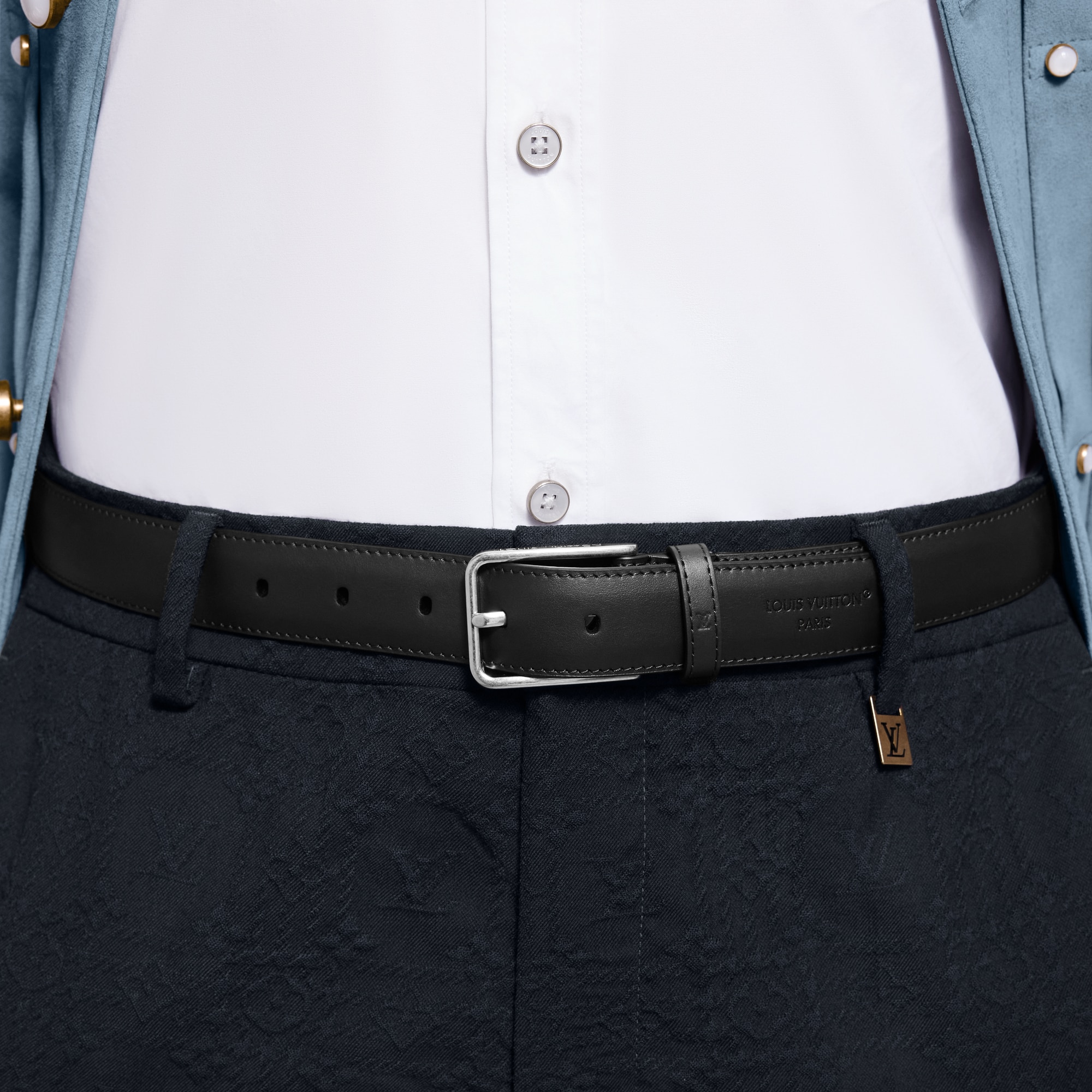 Cinturón Pont Neuf Slim de 3 cm  Hombre Accesorios Cinturones | LOUIS VUITTON (Zoom de producto)