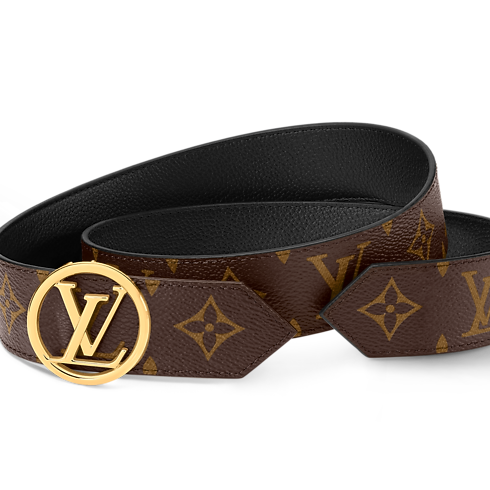 Cinturón reversible LV Circle de 3,5 cm Lona Monogram Mujer Accesorios Cinturones | LOUIS VUITTON (Zoom de producto)
