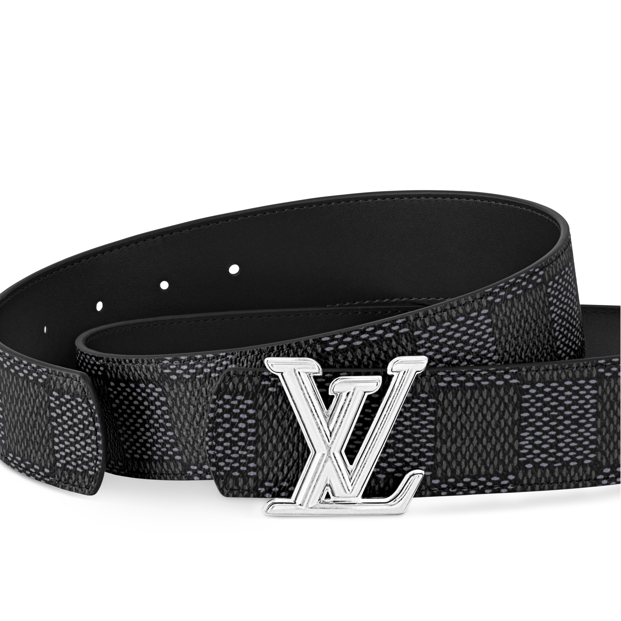 Cinturón reversible LV Dimension de 4 cm Lona Damier Graphite Hombre Accesorios Cinturones | LOUIS VUITTON (Zoom de producto)