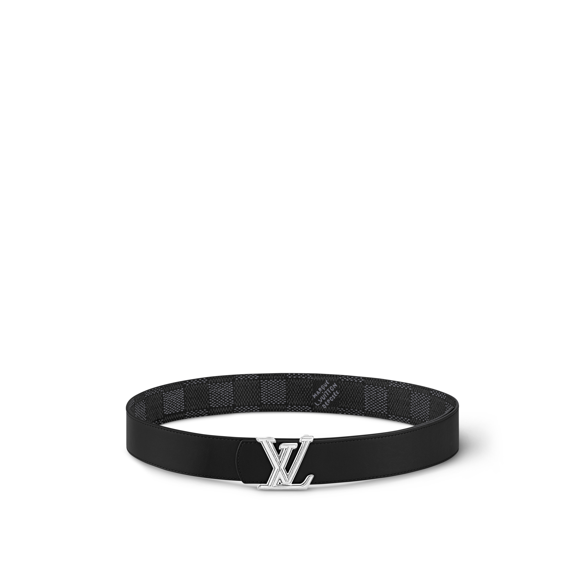 Cinturón reversible LV Dimension de 4 cm Lona Damier Graphite Hombre Accesorios Cinturones | LOUIS VUITTON (Zoom de producto)