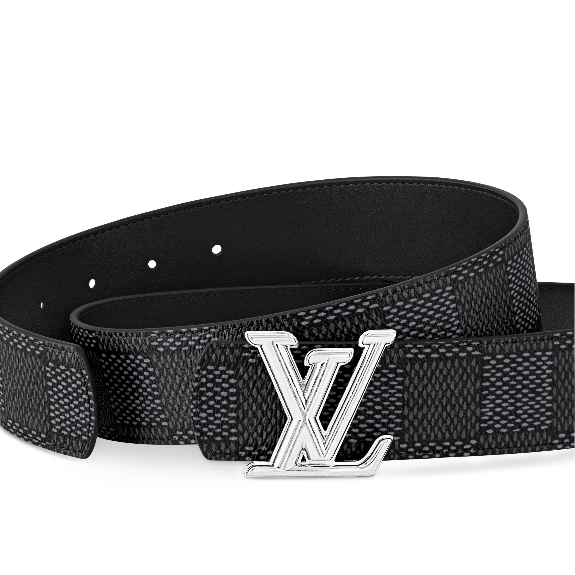 Cinturón reversible LV Dimension de 4 cm Lona Damier Graphite Hombre Accesorios Cinturones | LOUIS VUITTON (Zoom de producto)