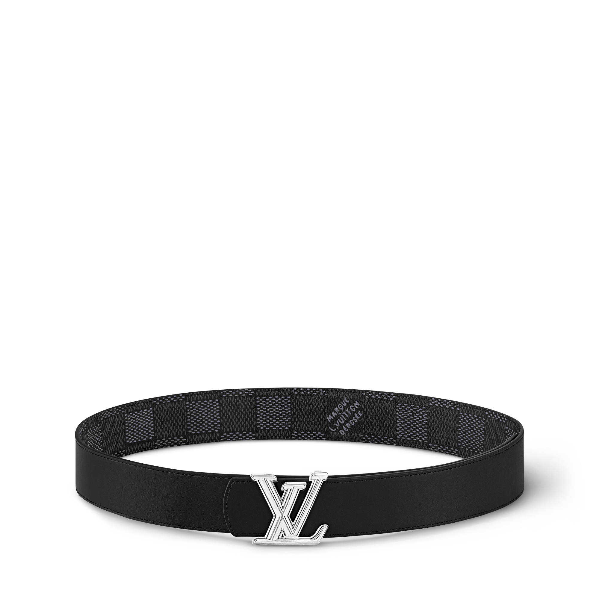 Cinturón reversible LV Dimension de 4 cm Lona Damier Graphite Hombre Accesorios Cinturones | LOUIS VUITTON (Zoom de producto)