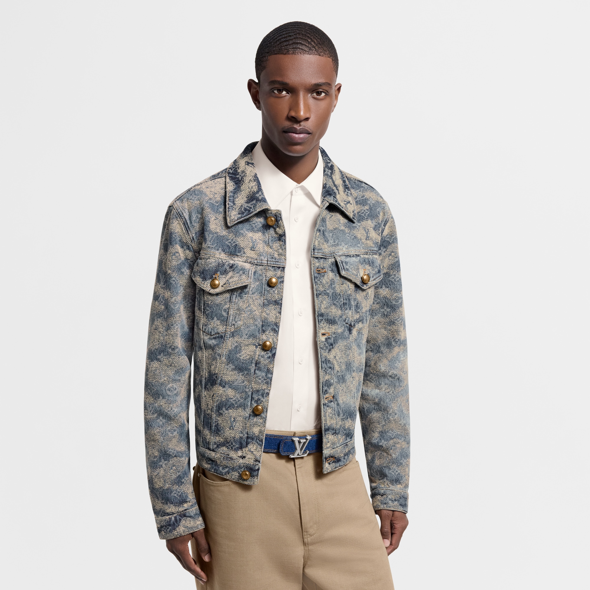 Cinturón reversible LV Dimension Denim de 3,5 cm  Hombre Accesorios Cinturones | LOUIS VUITTON (Zoom de producto)