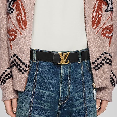 Cinturón reversible LV Dimension Monogram Landscape de 4 cm Hombre Accesorios Cinturones | LOUIS VUITTON (Zoom de producto)