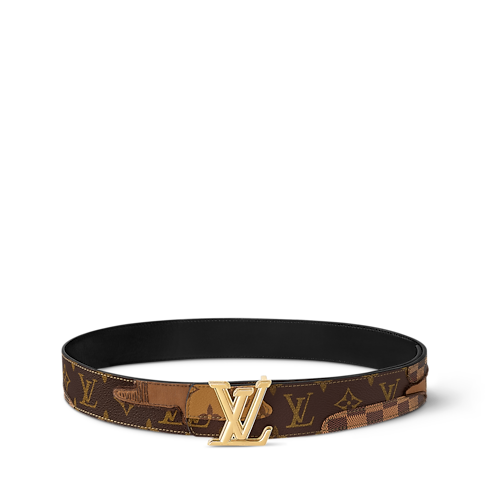 Cinturón reversible LV Dimension Monogram Landscape de 4 cm Hombre Accesorios Cinturones | LOUIS VUITTON (Zoom de producto)