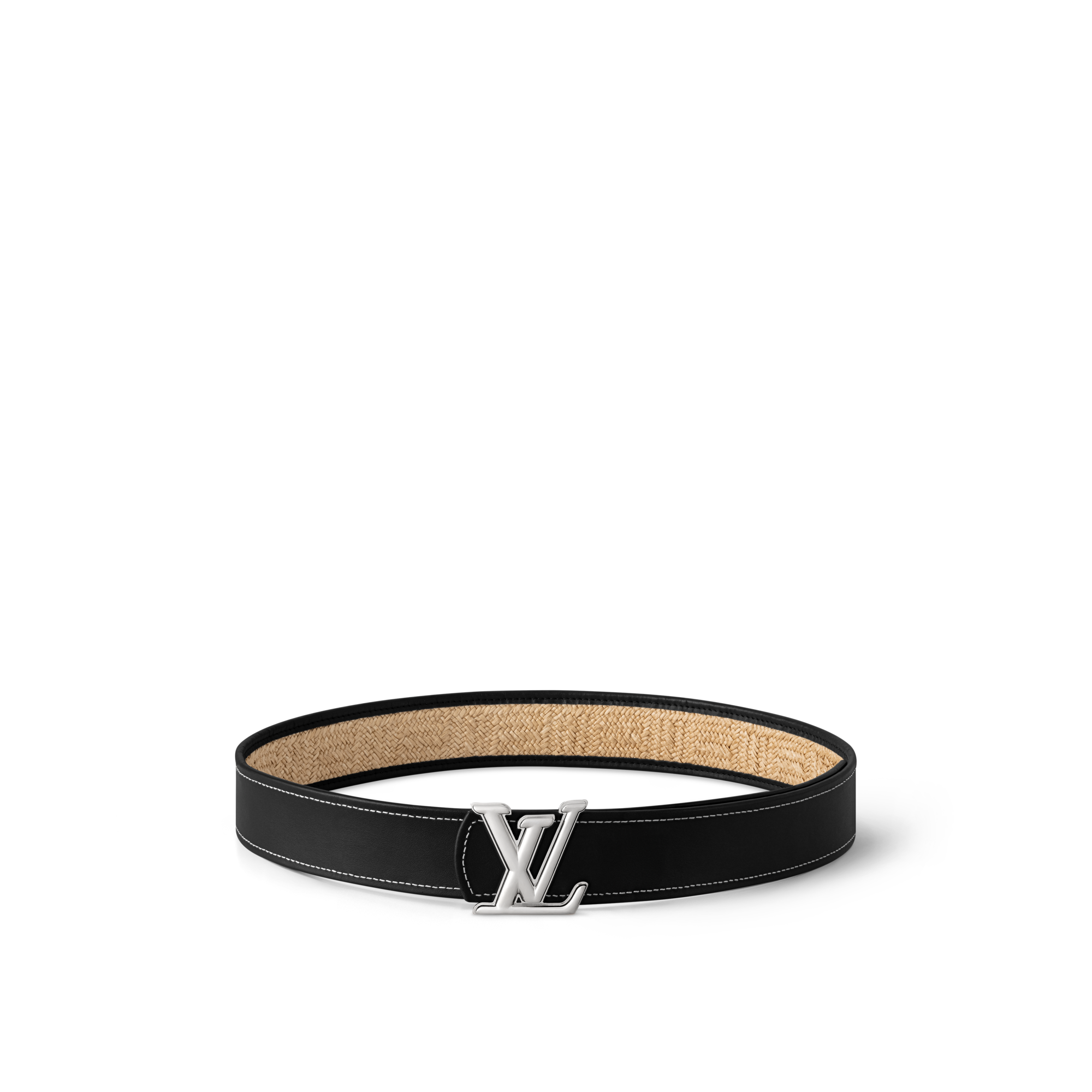 Cinturón reversible LV Dimension Raffia de 4 cm  Hombre Accesorios Cinturones | LOUIS VUITTON (Zoom de producto)