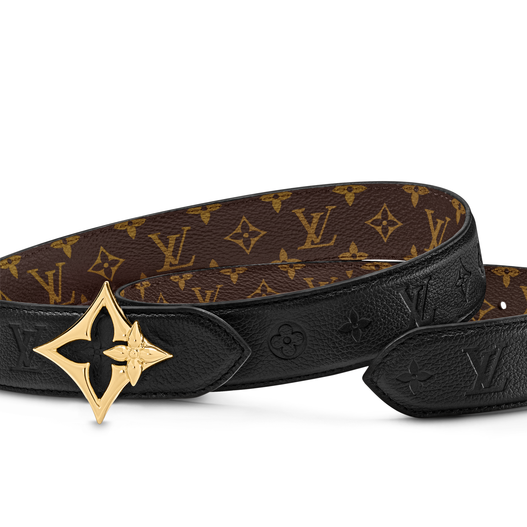 Cinturón reversible LV Flowergram de 3 cm Lona Monogram Mujer Accesorios Cinturones | LOUIS VUITTON (Zoom de producto)