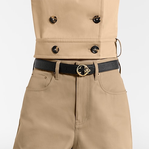 Cinturón reversible LV Flowergram Round de 3 cm Lona Monogram Mujer Accesorios Cinturones | LOUIS VUITTON (Zoom de producto)