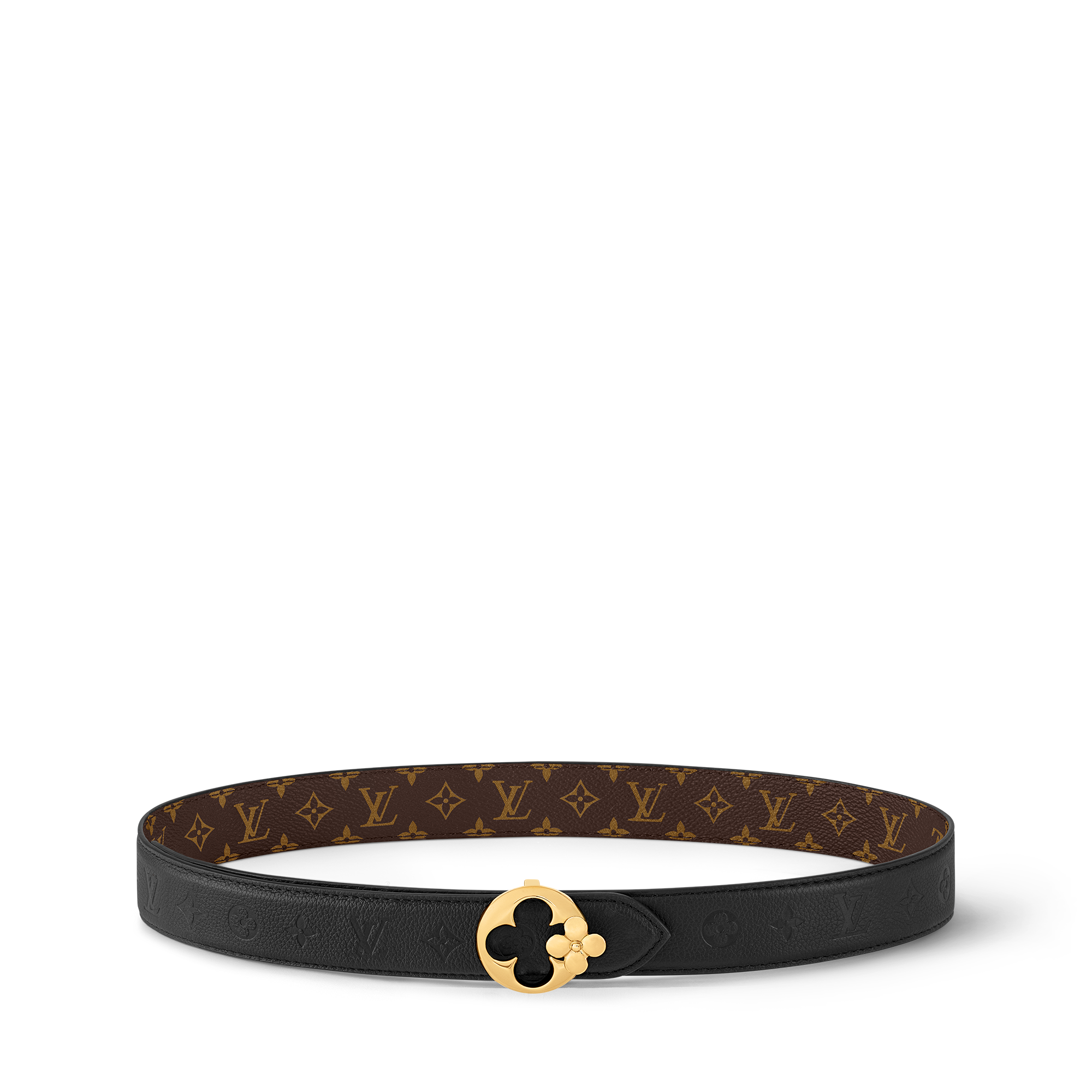 Cinturón reversible LV Flowergram Round de 3 cm Lona Monogram Mujer Accesorios Cinturones | LOUIS VUITTON (Zoom de producto)