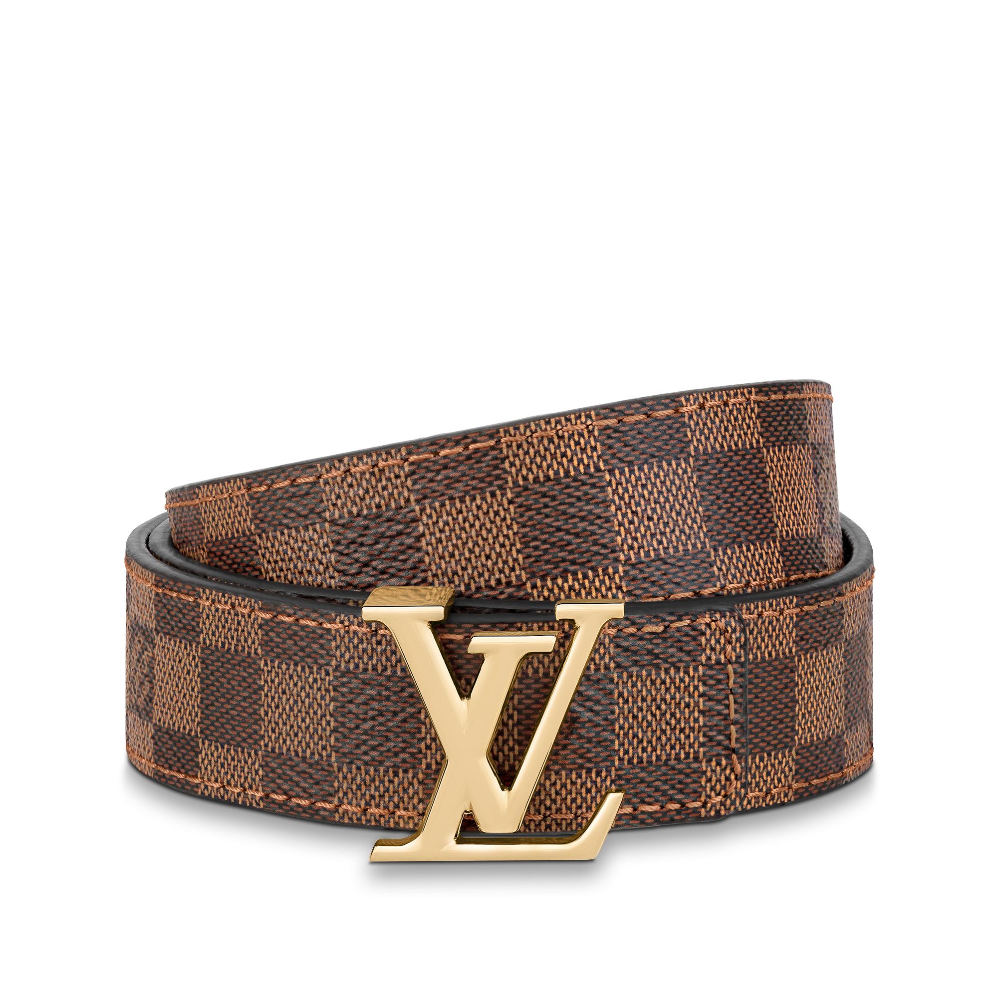 Cinturón reversible LV Iconic de 2,5 cm Lona Damier Ebène Mujer Accesorios Nuevo esta temporada | LOUIS VUITTON (Zoom de producto)