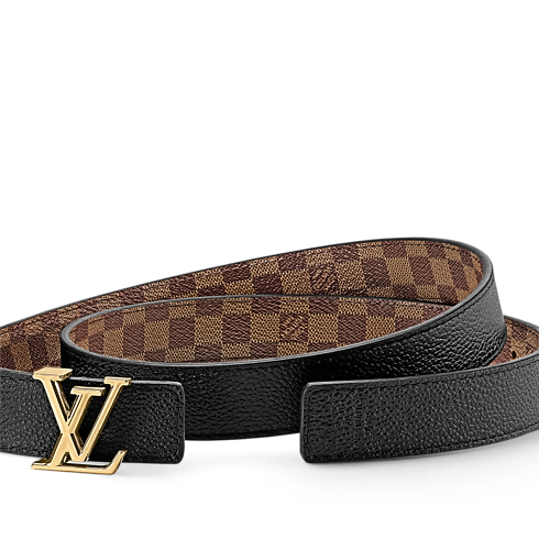 Cinturón reversible LV Iconic de 2,5 cm Lona Damier Ebène Mujer Accesorios Nuevo esta temporada | LOUIS VUITTON (Zoom de producto)