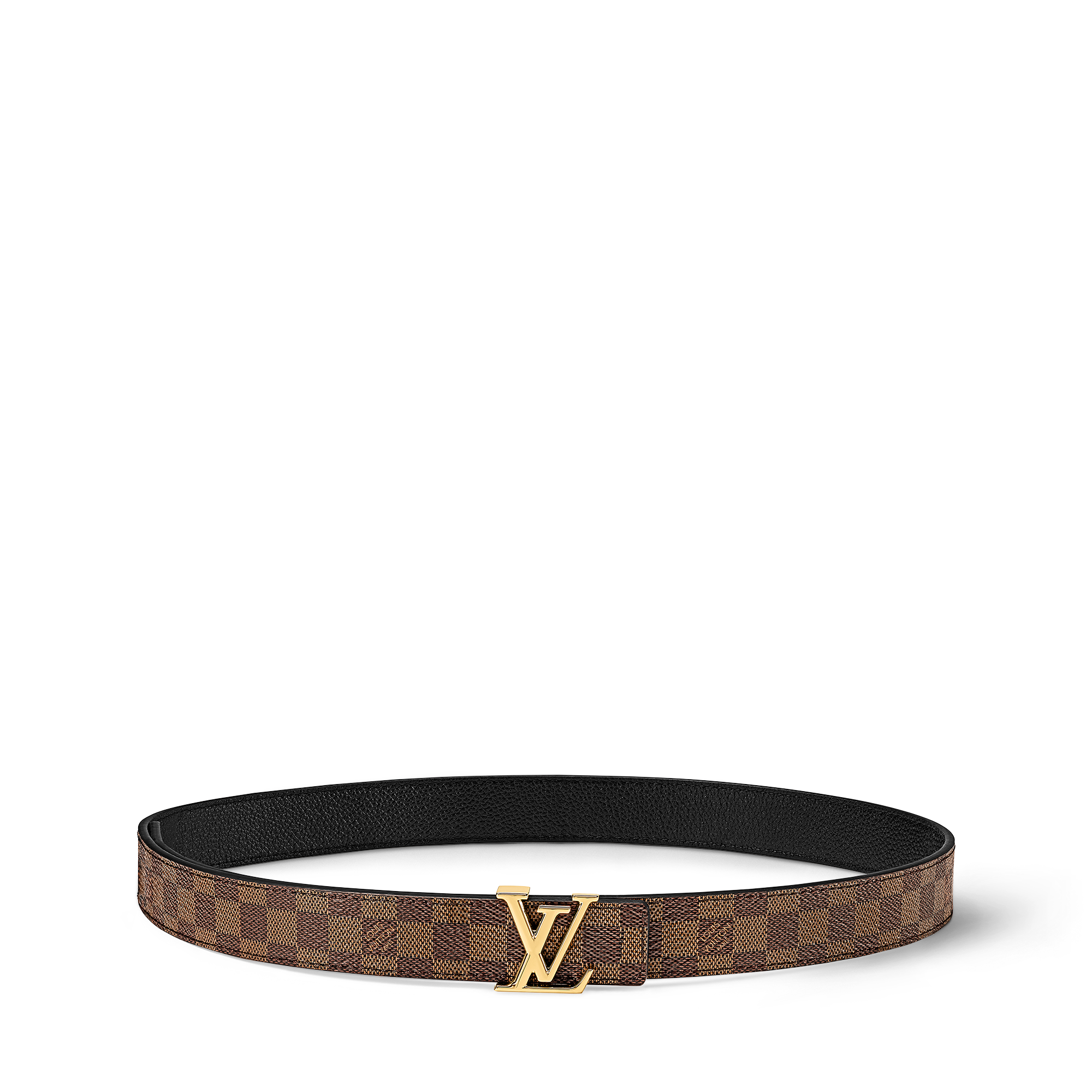Cinturón reversible LV Iconic de 2,5 cm Lona Damier Ebène Mujer Accesorios Nuevo esta temporada | LOUIS VUITTON (Zoom de producto)