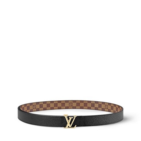 Cinturón reversible LV Iconic de 2,5 cm Lona Damier Ebène Mujer Accesorios Nuevo esta temporada | LOUIS VUITTON (Zoom de producto)