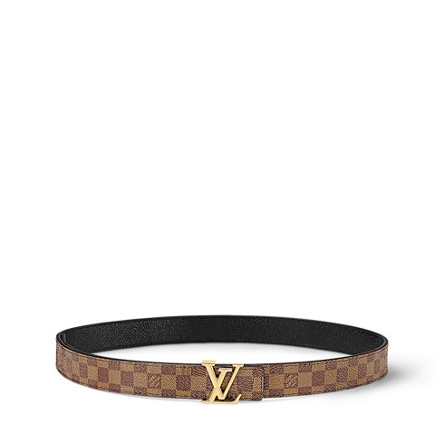 Cinturón reversible LV Iconic de 2,5 cm Lona Damier Ebène Mujer Accesorios Nuevo esta temporada | LOUIS VUITTON (Zoom de producto)