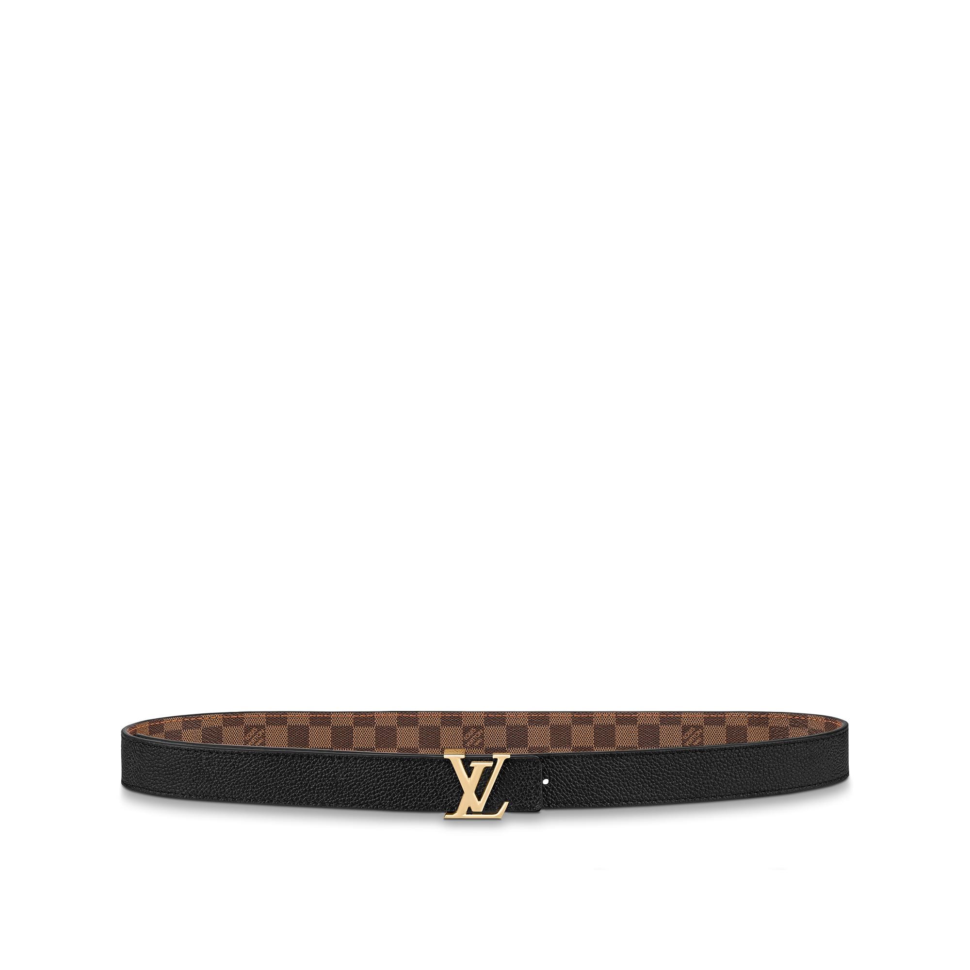 Cinturón reversible LV Iconic de 2,5 cm Lona Damier Ebène Mujer Accesorios Nuevo esta temporada | LOUIS VUITTON (Zoom de producto)