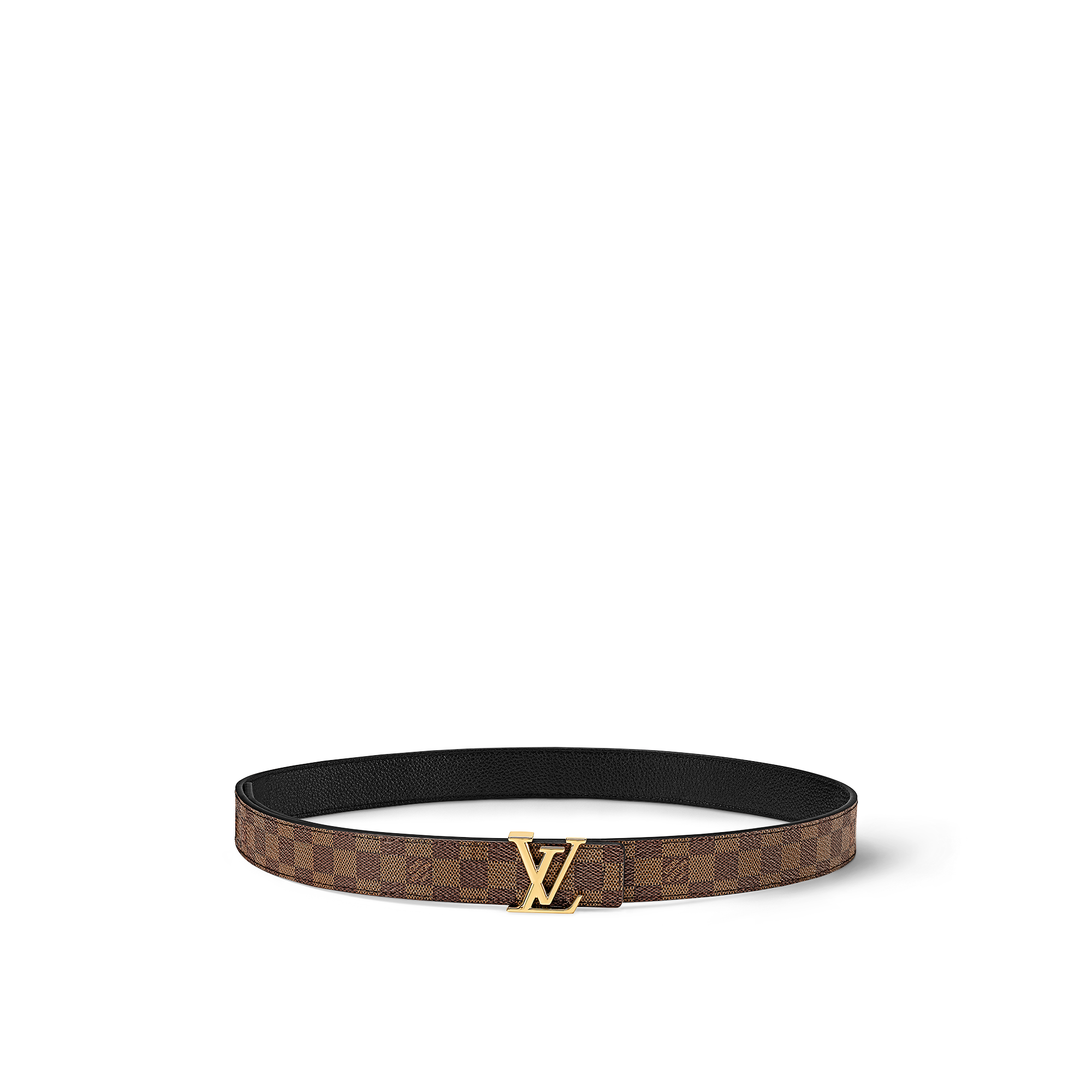 Cinturón reversible LV Iconic de 2,5 cm Lona Damier Ebène Mujer Accesorios Nuevo esta temporada | LOUIS VUITTON (Zoom de producto)