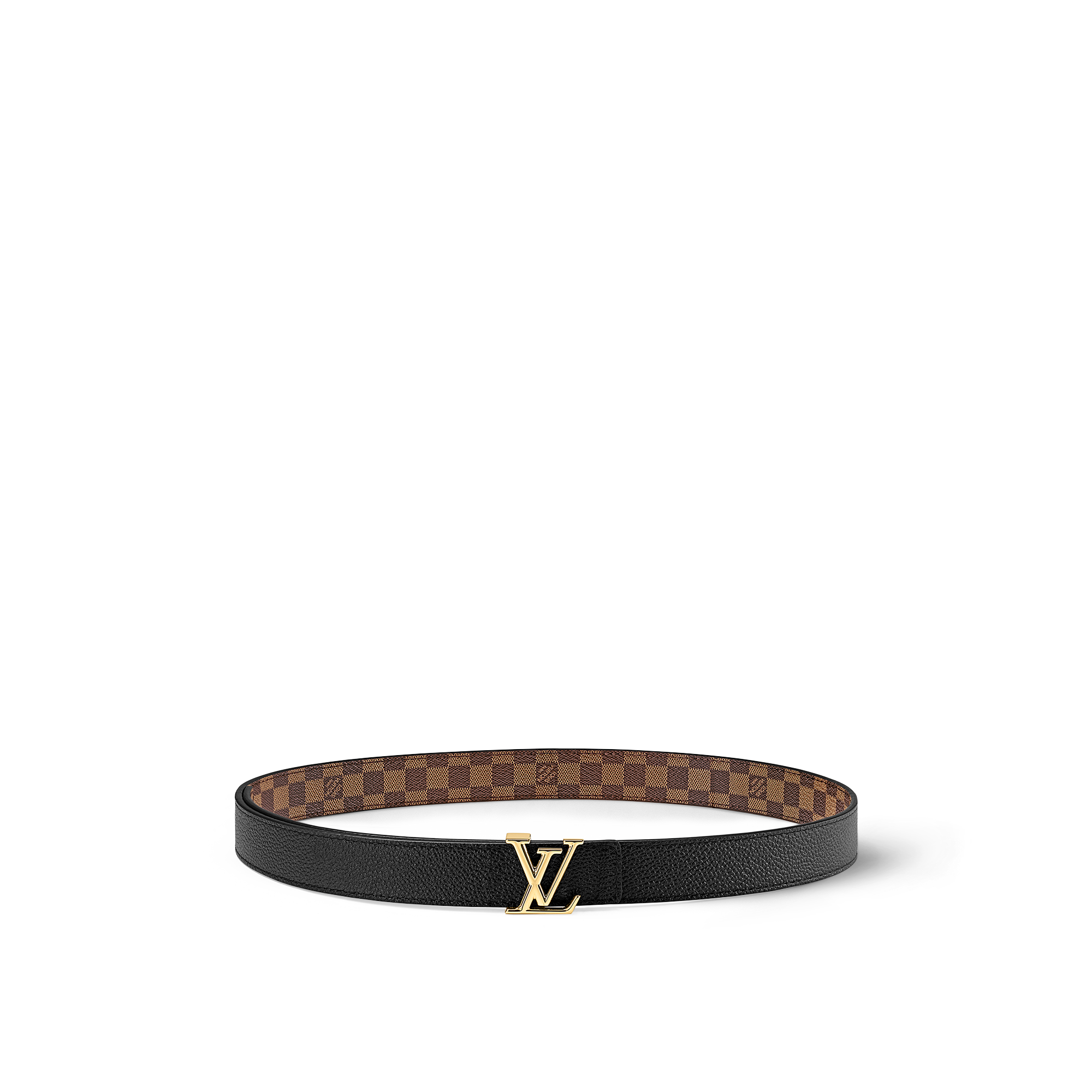 Cinturón reversible LV Iconic de 2,5 cm Lona Damier Ebène Mujer Accesorios Nuevo esta temporada | LOUIS VUITTON (Zoom de producto)