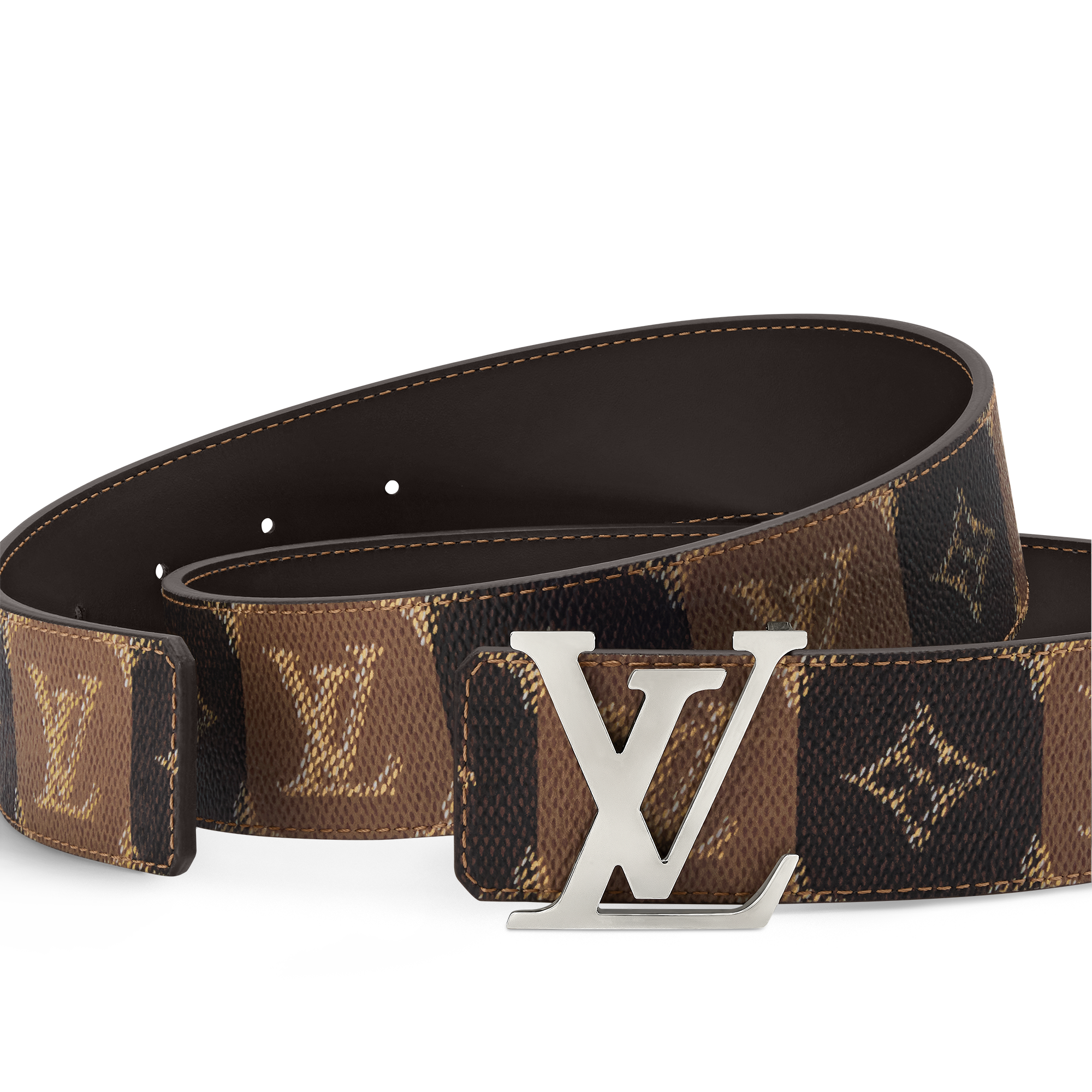 Cinturón reversible LV Initiales College Monogram Heritage de 4 cm  Hombre Accesorios Cinturones | LOUIS VUITTON (Zoom de producto)