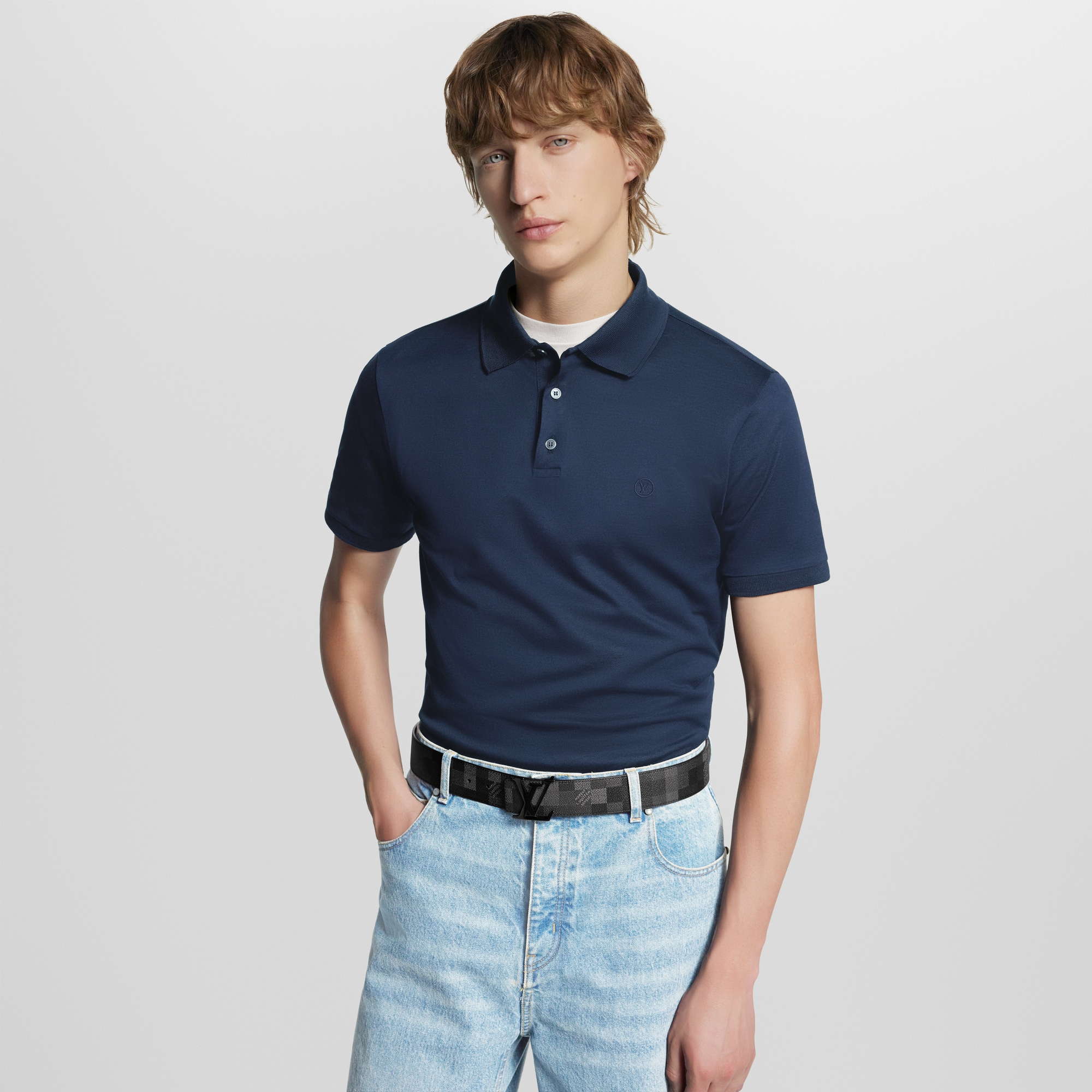 Cinturón reversible LV Initiales Damoflage de 4 cm D16 Hombre Accesorios Cinturones | LOUIS VUITTON (Zoom de producto)