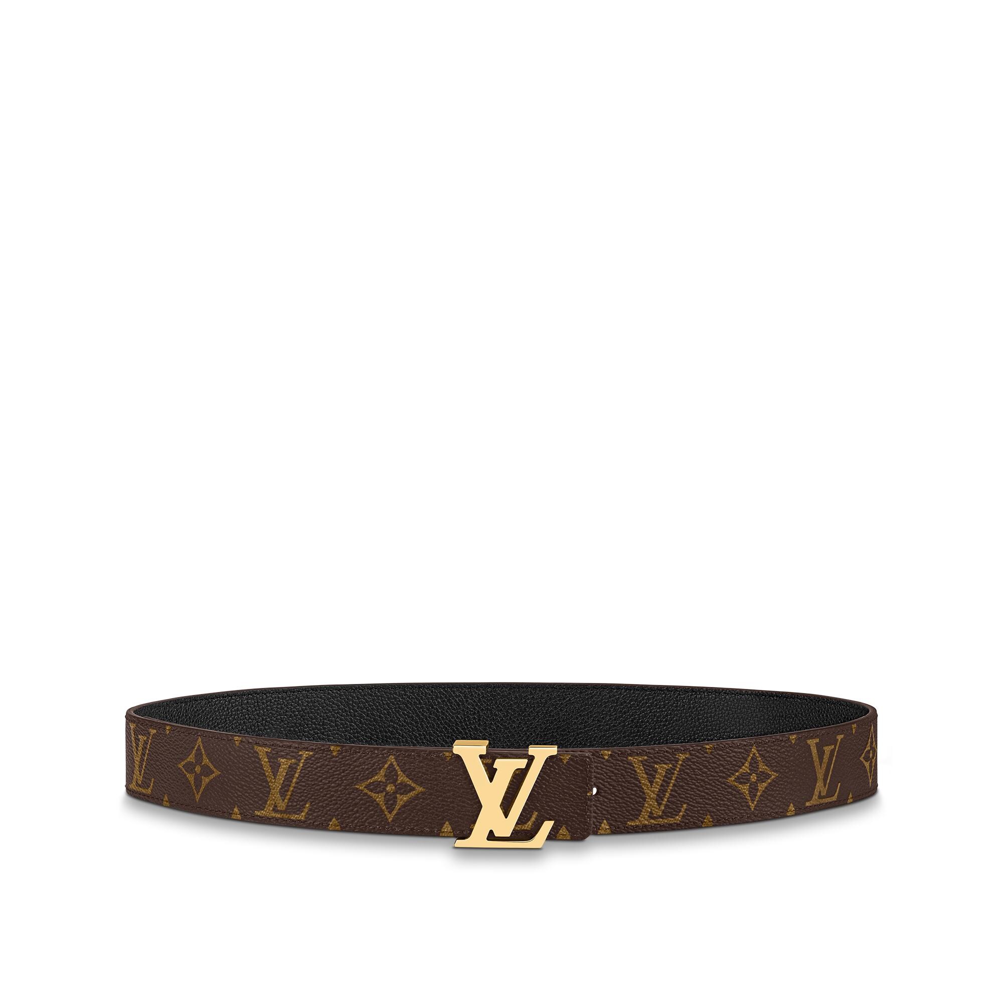 Cinturón reversible LV Initiales de 3 cm Lona Monogram in Mujer