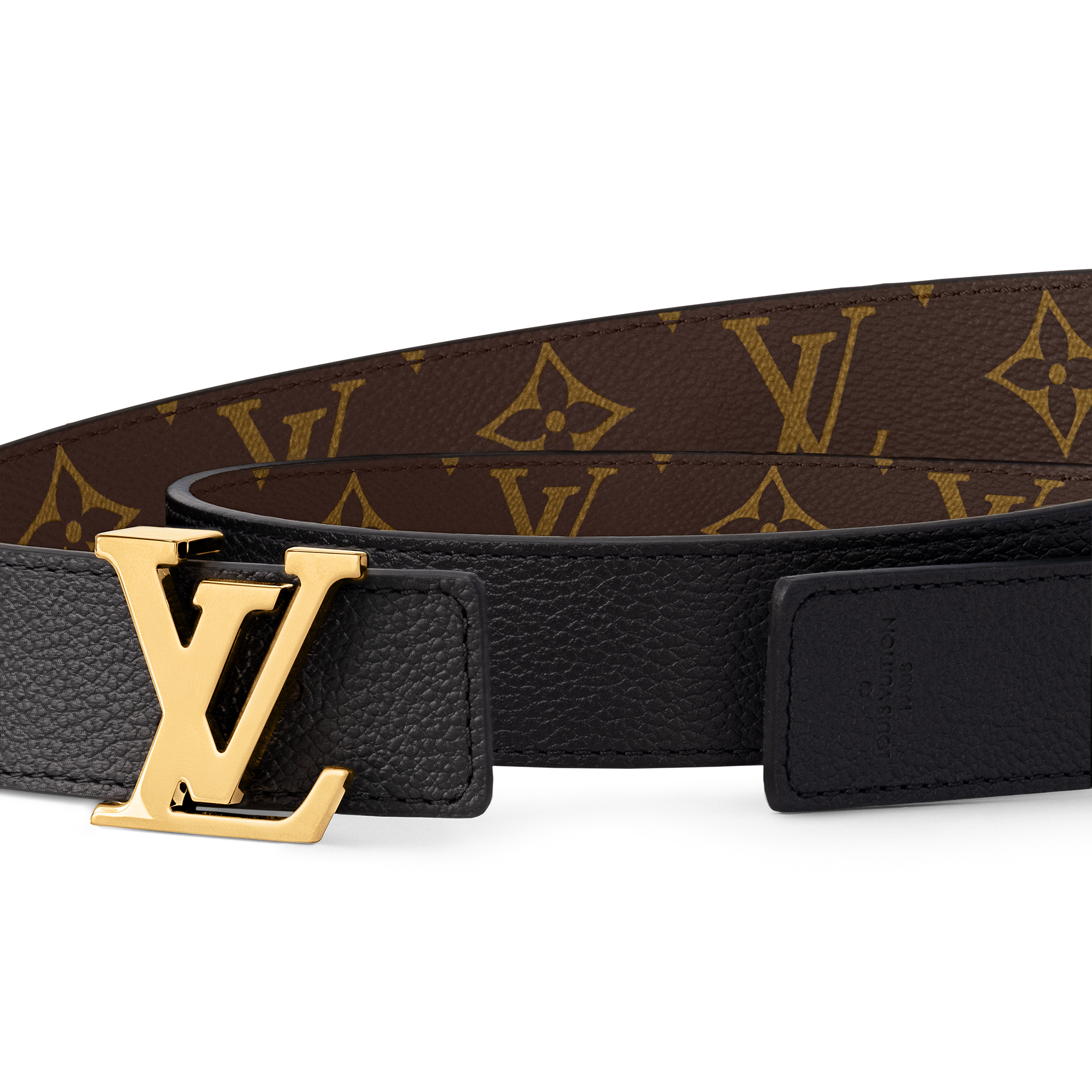 Cinturón reversible LV Initiales de 3 cm Lona Monogram in Mujer
