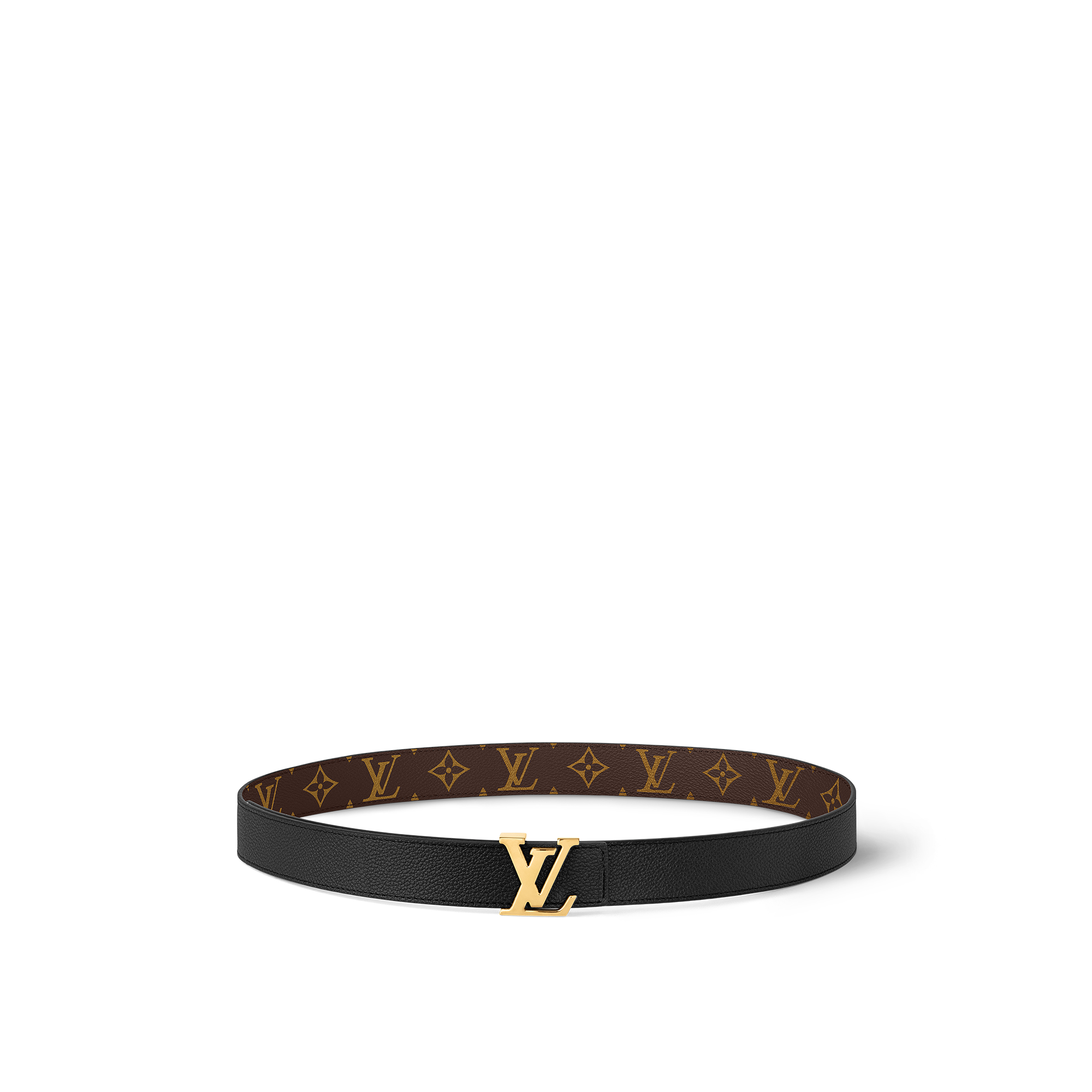 Cinturón reversible LV Initiales de 3 cm Lona Monogram in Mujer