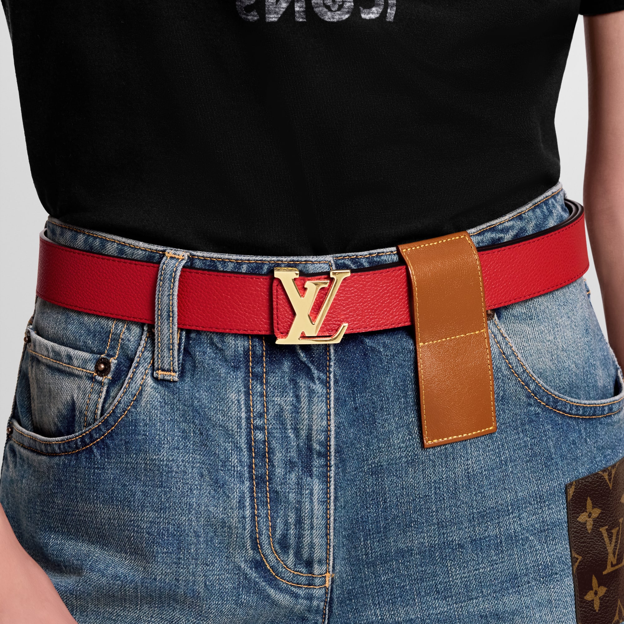 Cinturón reversible LV Initiales de 3 cm Lona Monogram Mujer Accesorios Cinturones | LOUIS VUITTON (Zoom de producto)