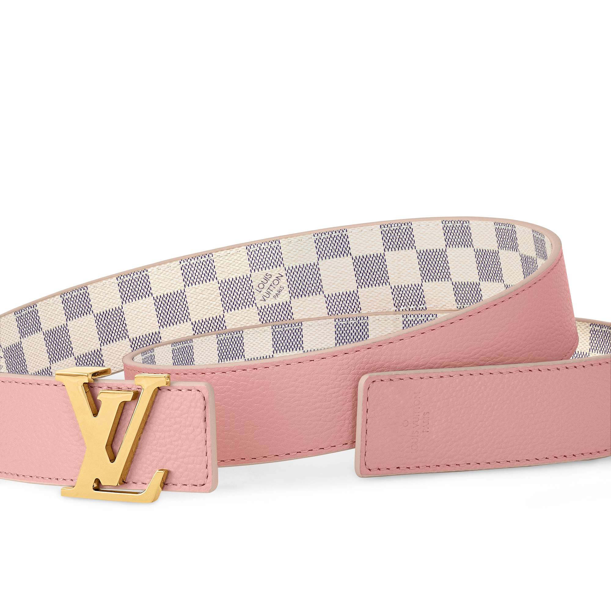 Cinturón reversible LV Initiales de 3 cm Lona Damier Azur Mujer Accesorios Nuevo esta temporada | LOUIS VUITTON (Zoom de producto)