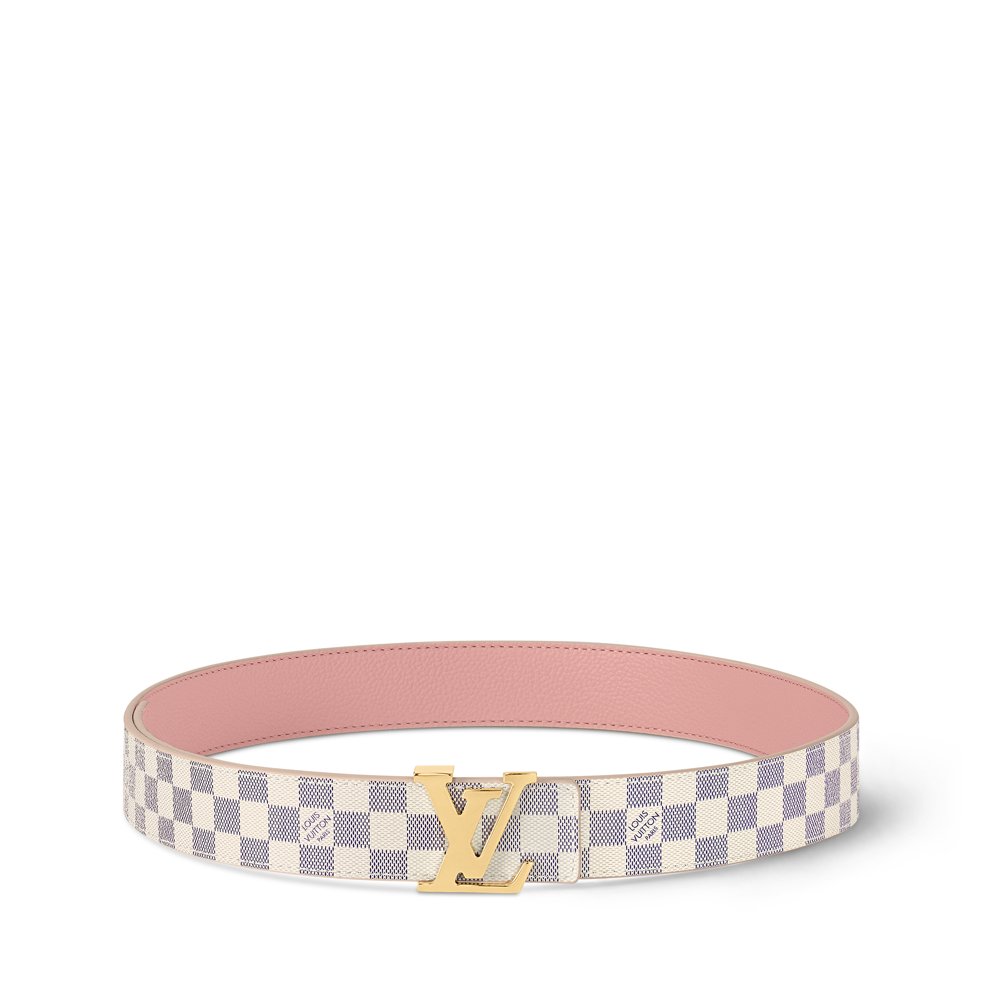 Cinturón reversible LV Initiales de 3 cm Lona Damier Azur Mujer Accesorios Nuevo esta temporada | LOUIS VUITTON (Zoom de producto)