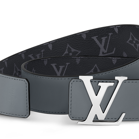 Cinturón reversible LV Initiales de 4 cm Lona Monogram Eclipse Hombre Accesorios Cinturones | LOUIS VUITTON (Zoom de producto)