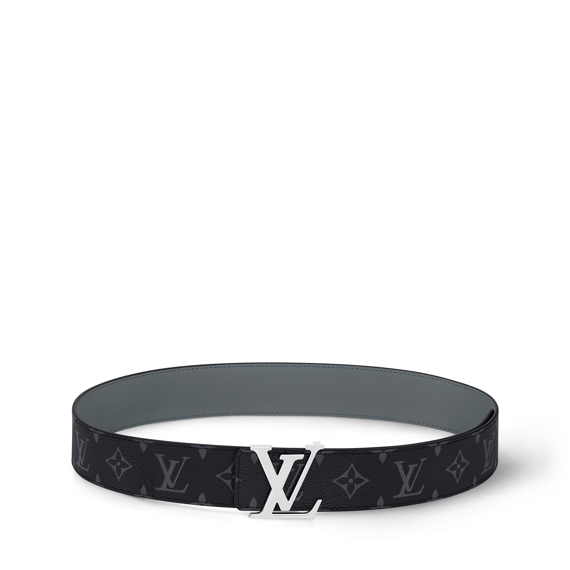 Cinturón reversible LV Initiales de 4 cm Lona Monogram Eclipse Hombre Accesorios Cinturones | LOUIS VUITTON (Zoom de producto)