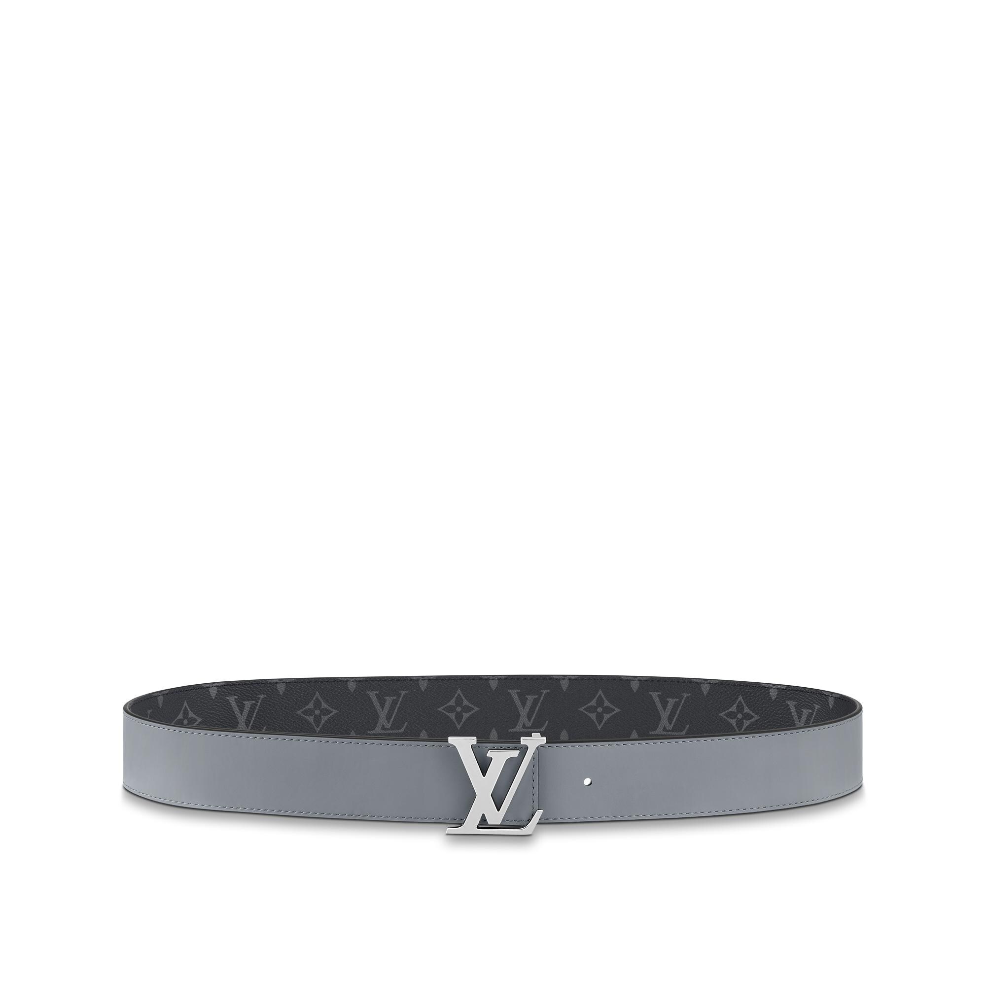Cinturón reversible LV Initiales de 4 cm Lona Monogram Eclipse Hombre Accesorios Cinturones | LOUIS VUITTON (Zoom de producto)