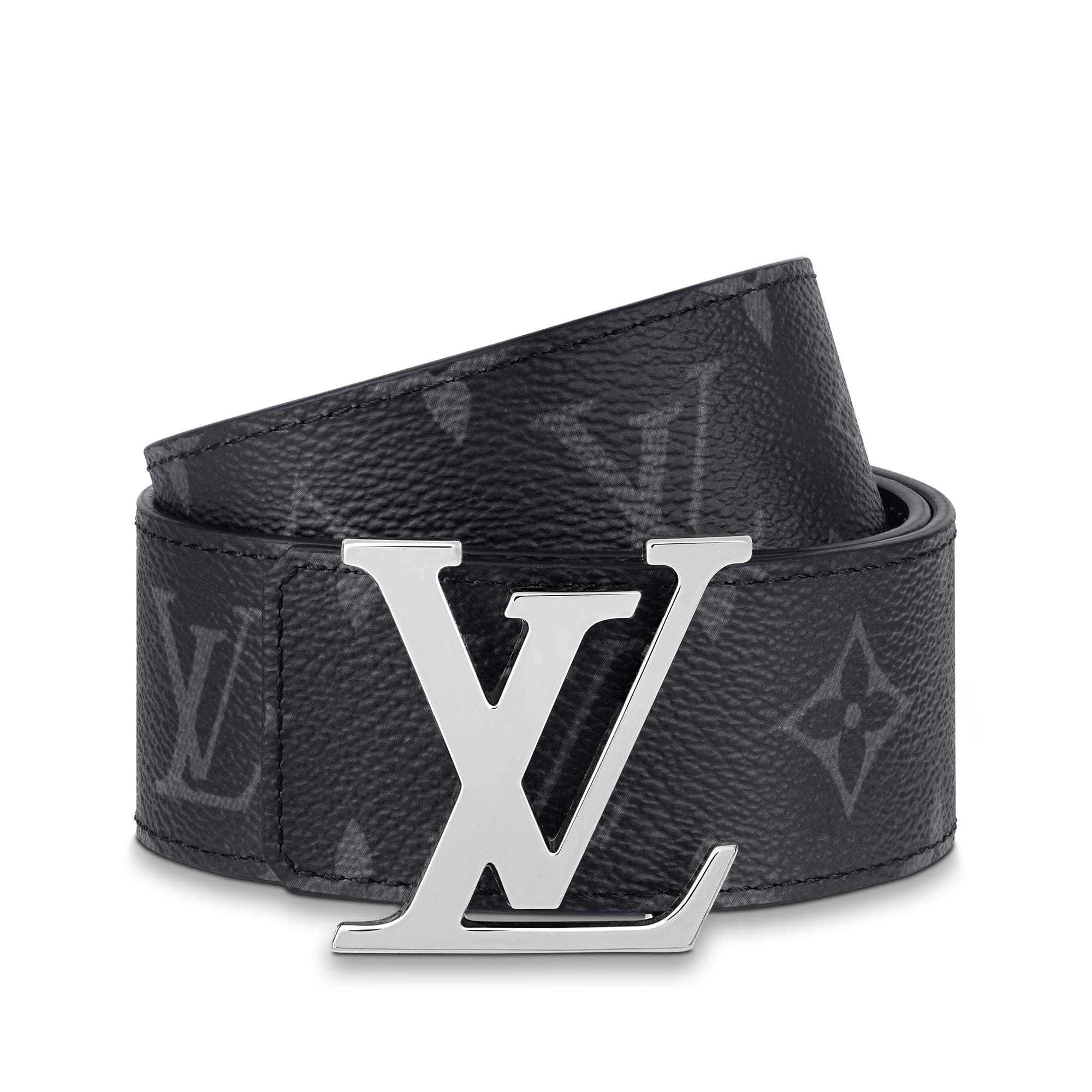Cinturón reversible LV Initiales de 4 cm Lona Monogram Eclipse Hombre Accesorios Cinturones | LOUIS VUITTON (Zoom de producto)
