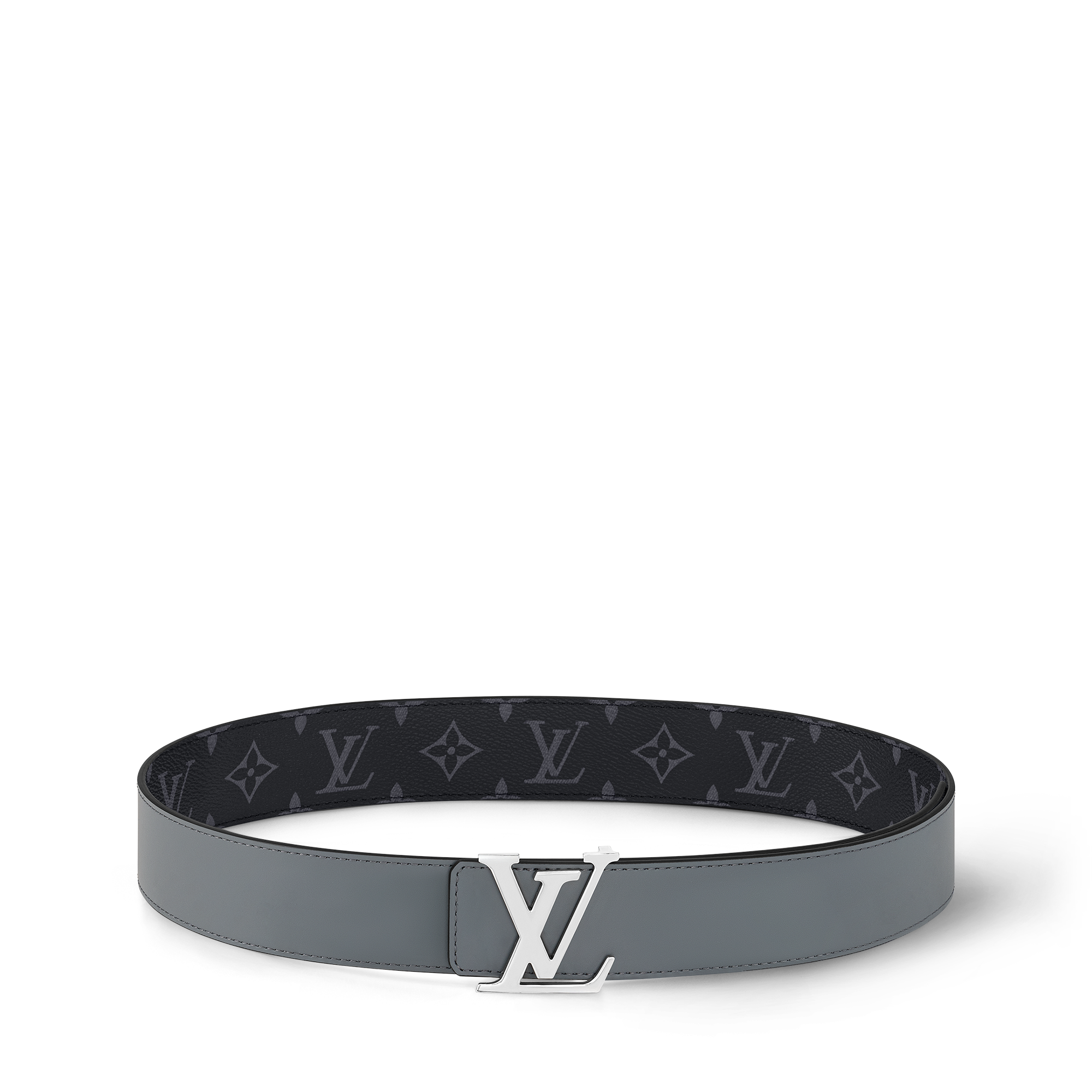 Cinturón reversible LV Initiales de 4 cm Lona Monogram Eclipse Hombre Accesorios Cinturones | LOUIS VUITTON (Zoom de producto)