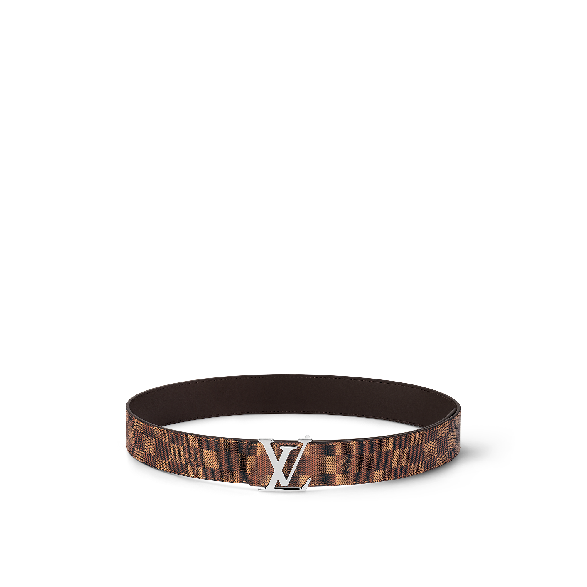 Cinturón reversible LV Initiales de 4 cm Lona Damier Graphite Hombre Accesorios Cinturones | LOUIS VUITTON (Zoom de producto)