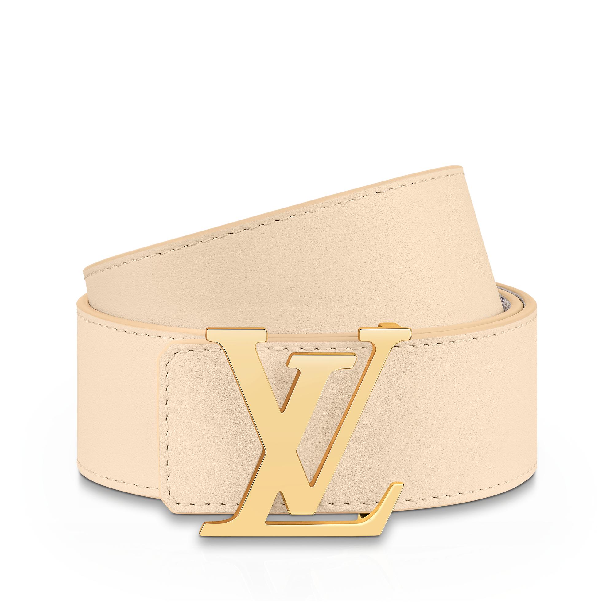 Cinturón reversible LV Initiales de 4 cm Lona Damier Azur Mujer Accesorios Cinturones | LOUIS VUITTON (Zoom de producto)