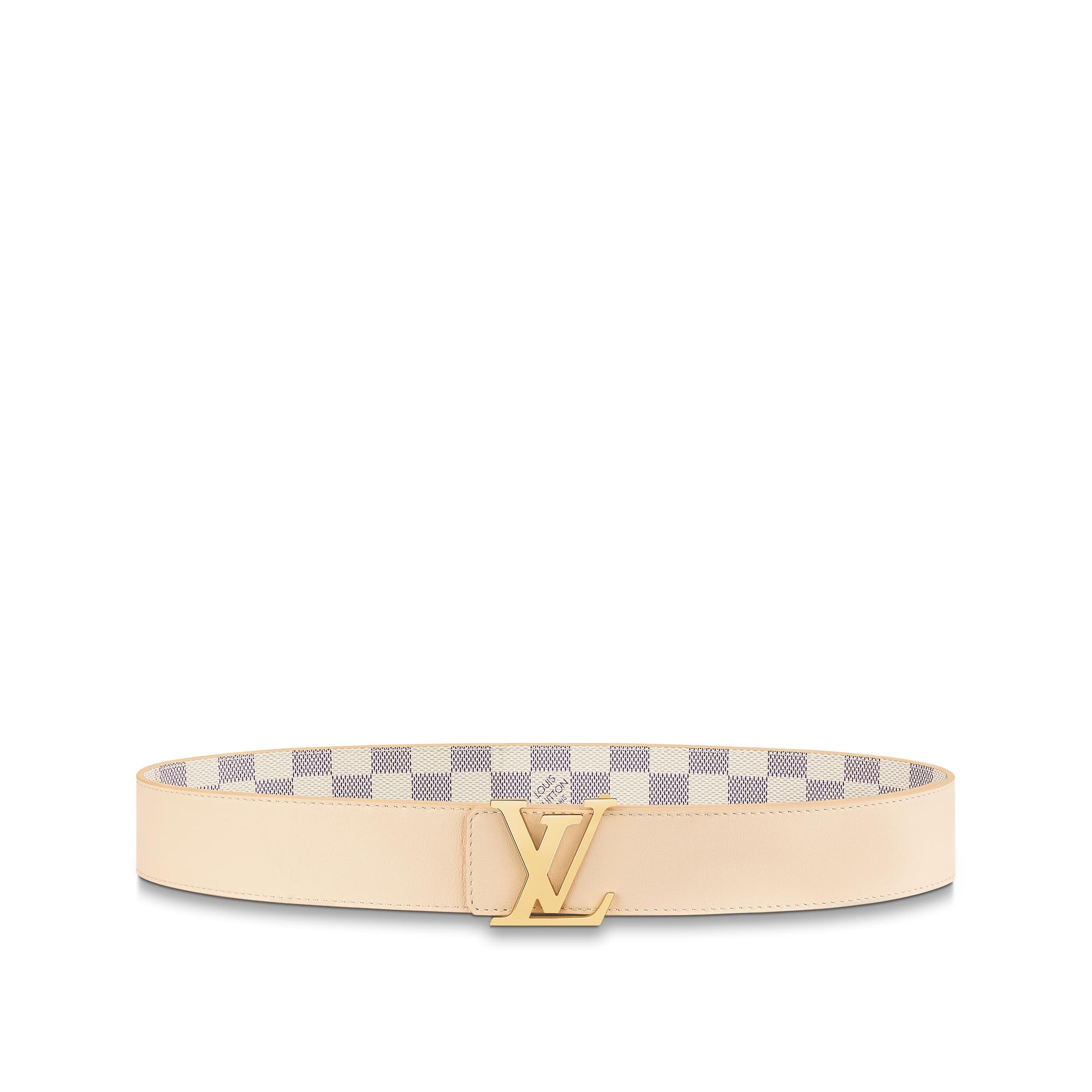Cinturón reversible LV Initiales de 4 cm Lona Damier Azur Mujer Accesorios Nuevo esta temporada | LOUIS VUITTON (Zoom de producto)