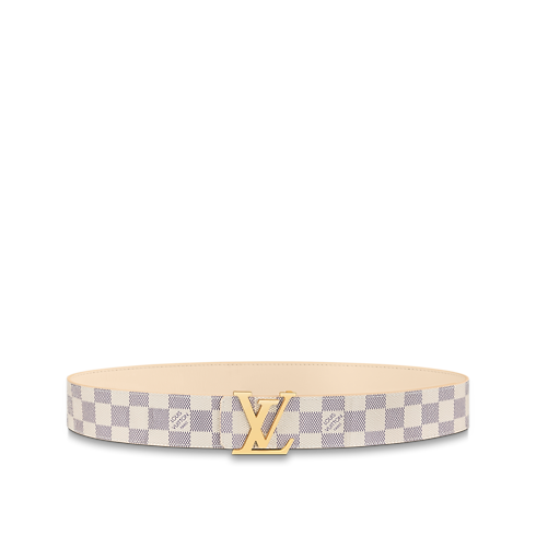 Cinturón reversible LV Initiales de 4 cm Lona Damier Azur Mujer Accesorios Cinturones | LOUIS VUITTON (Zoom de producto)