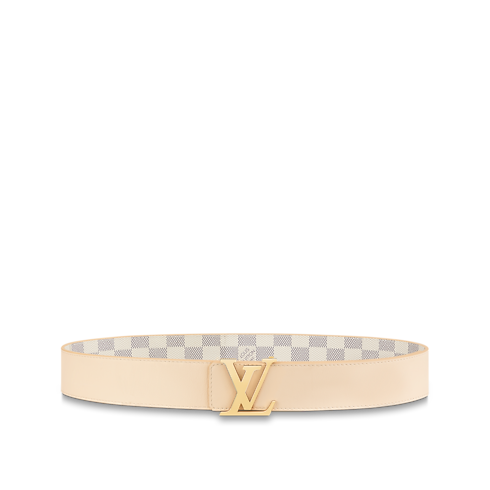 Cinturón reversible LV Initiales de 4 cm Lona Damier Azur Mujer Accesorios Cinturones | LOUIS VUITTON (Zoom de producto)