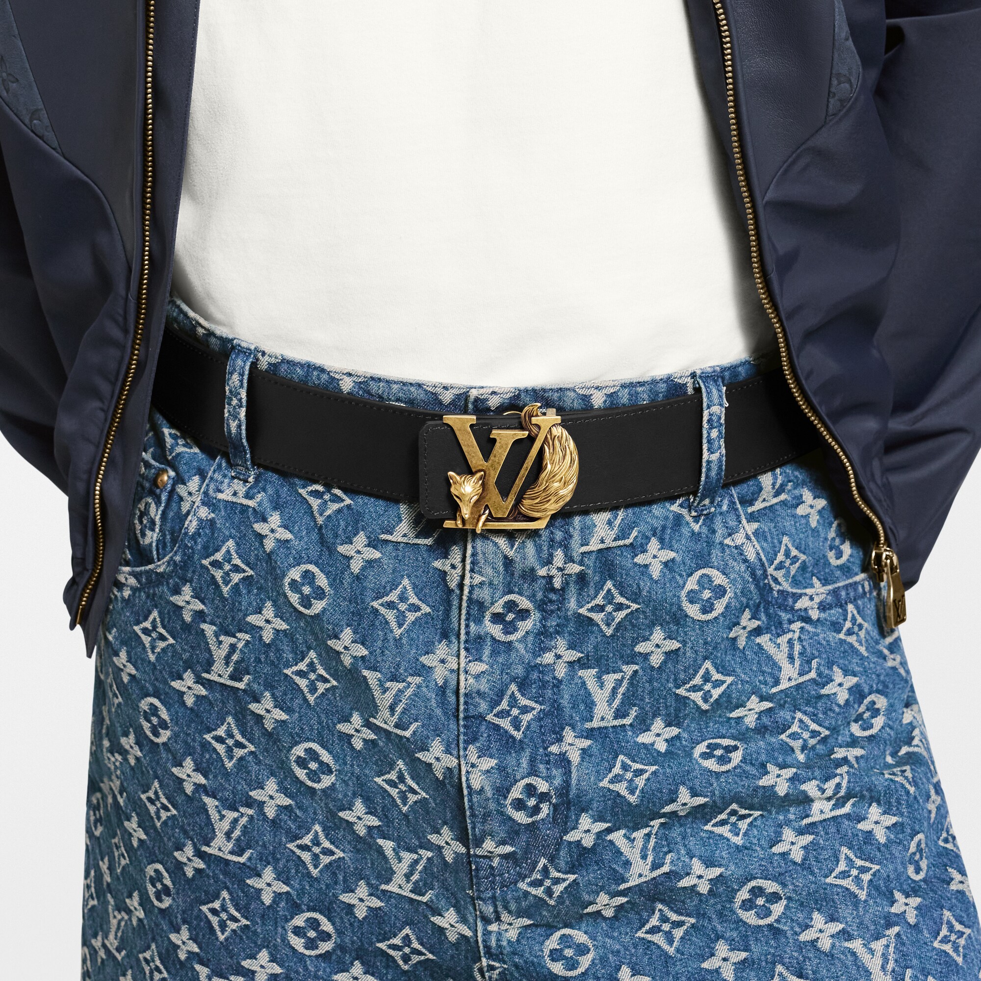 Cinturón reversible LV Initiales Fox de 4 cm  Hombre Accesorios Cinturones | LOUIS VUITTON (Zoom de producto)